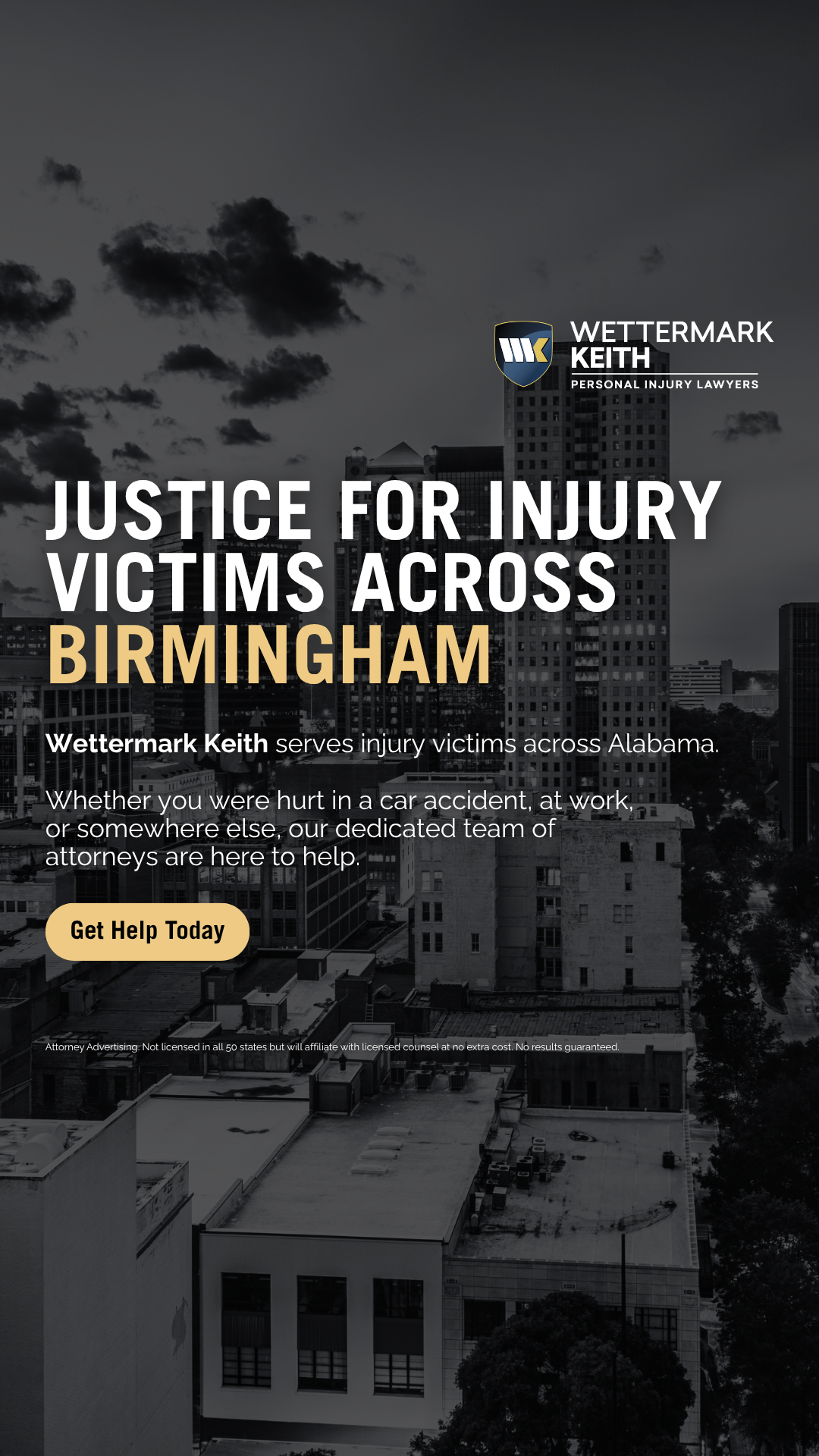 Wettermark Keith Personal Injury Lawyers Facebook ad