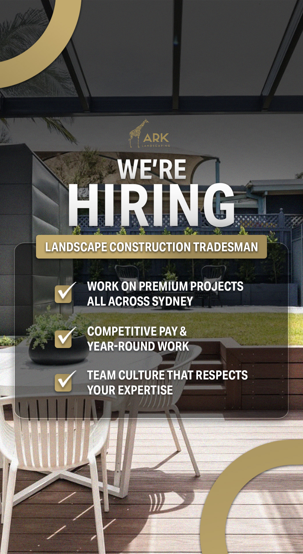 Ark Landscaping Facebook ad from Dec 12, 2025