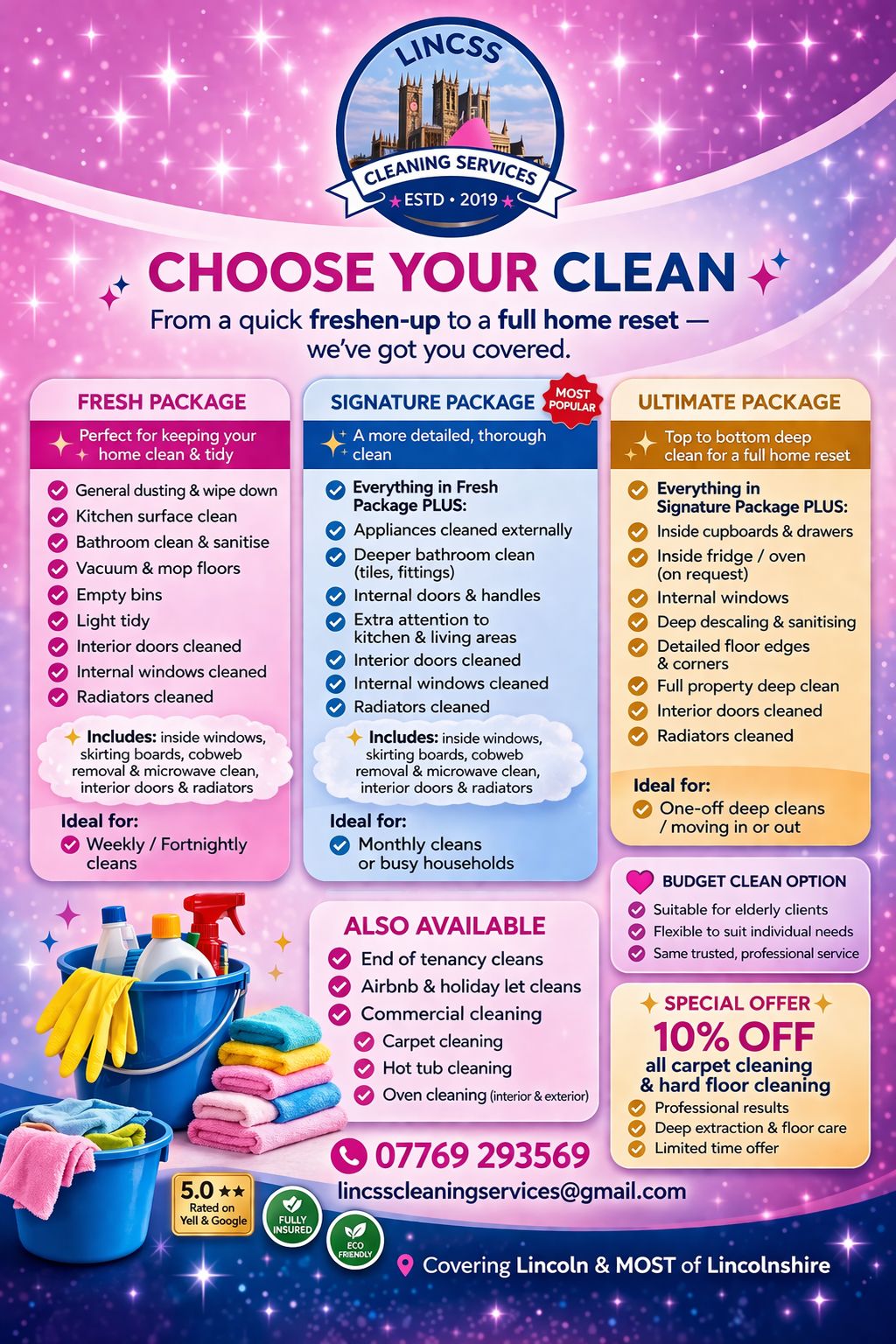 Lincsscleaningservices Facebook ad