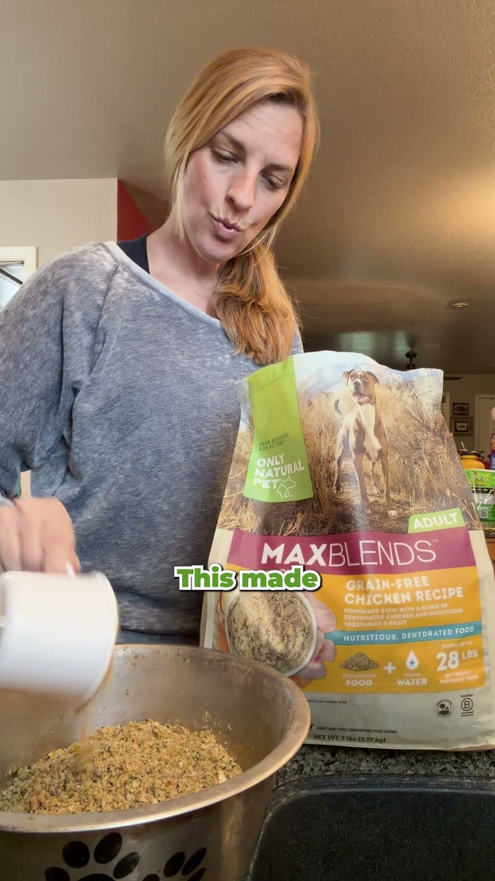 Only Natural Pet Facebook ad: Just Add Water. Real Food.