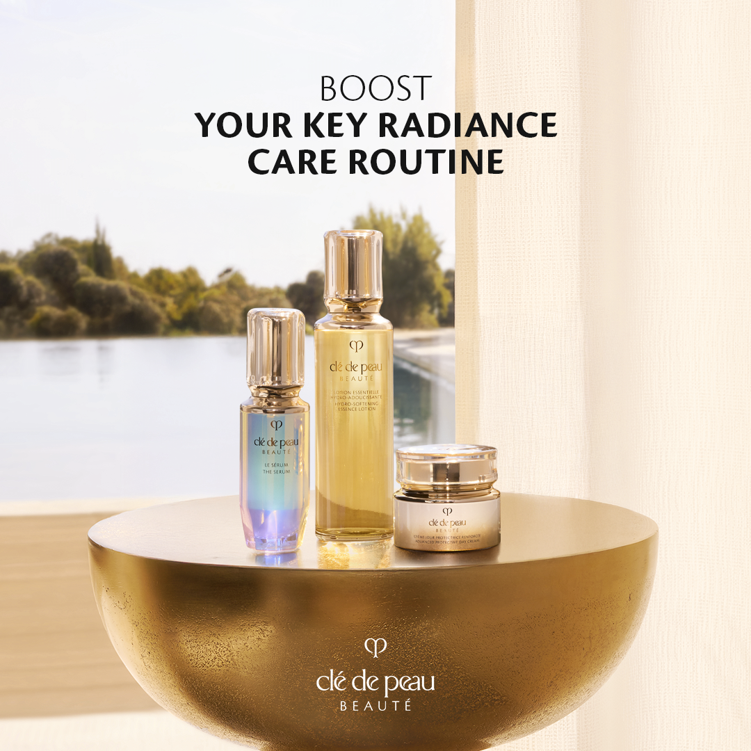 Clé de Peau Beauté Facebook ad: Key Radiance Care: The Foundation of Radiance.