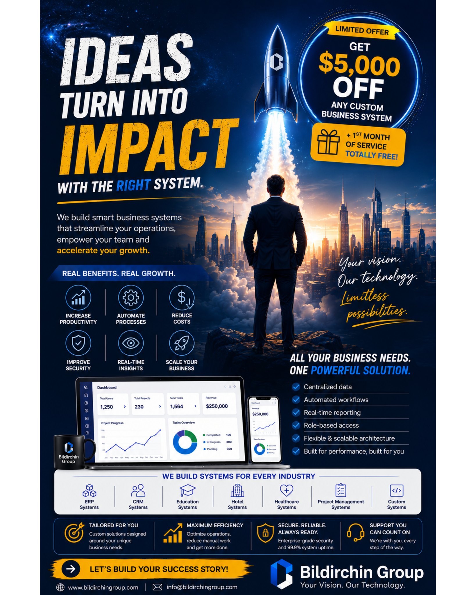 Bildirchin Group Facebook ad: Is your business running you, or are you…
