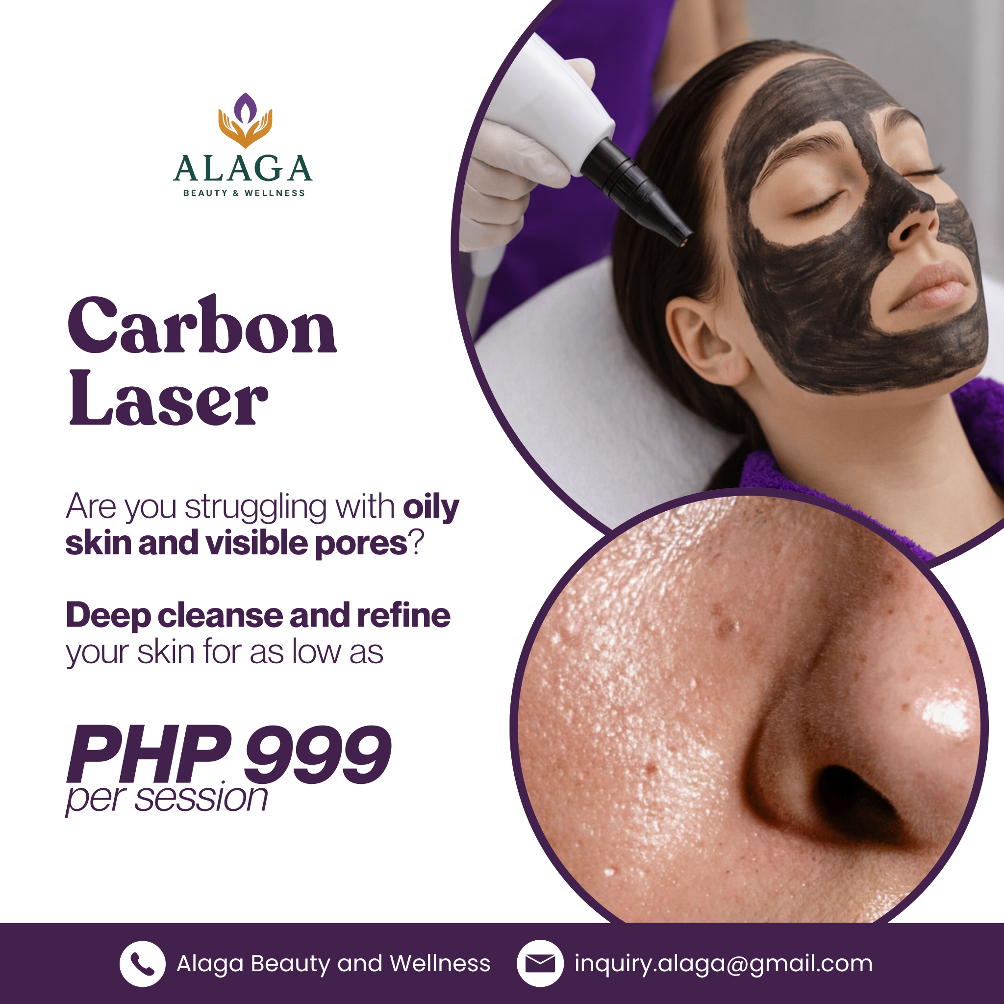 Alaga Beauty & Wellness Facebook ad: Send us a message today!