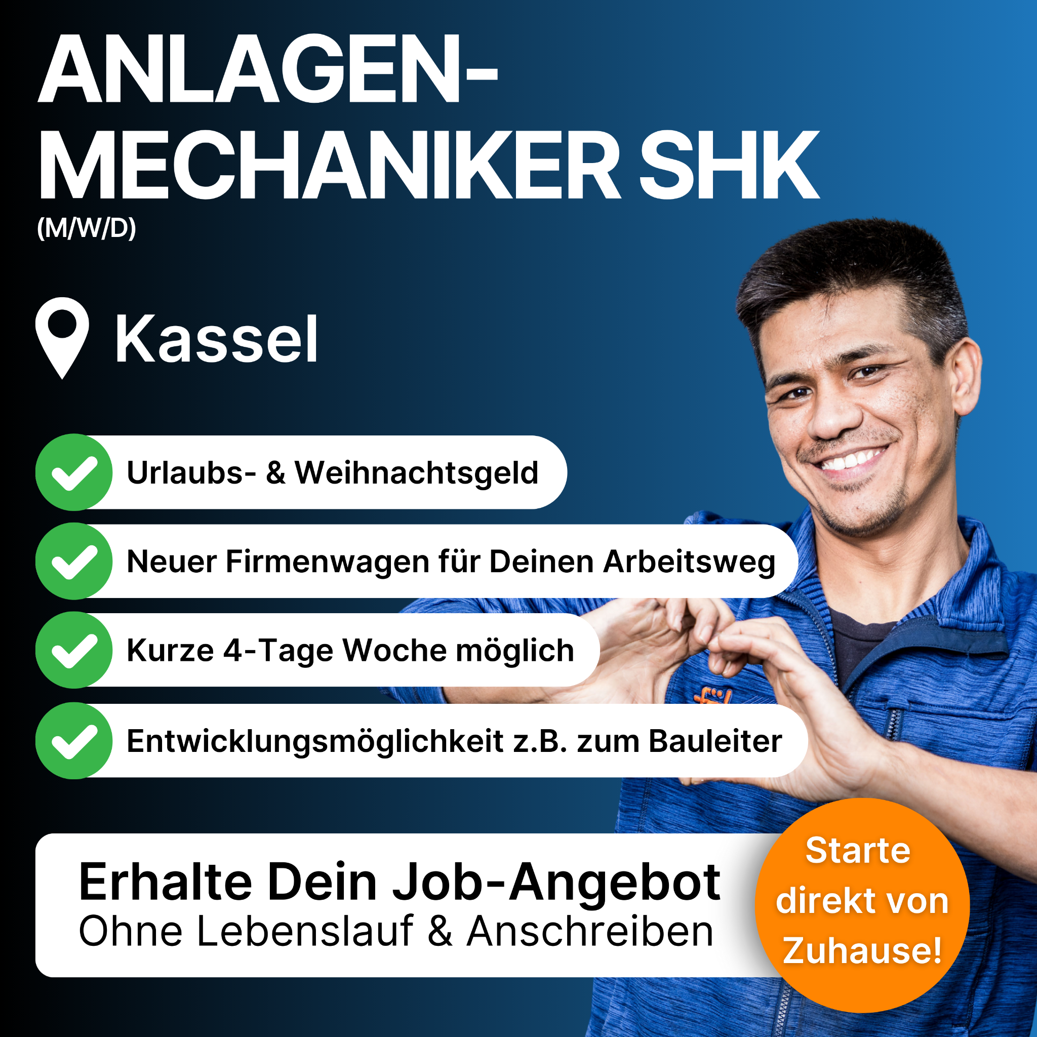 CandidateFlow: Anlagenmechaniker SHK Facebook ad