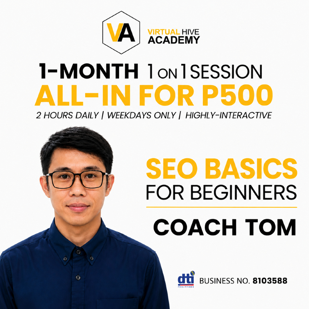 Virtual Hive Academy Facebook ad: Learn SEO Basics in Just 20 Days for…