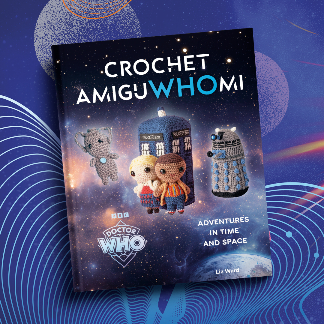 Ten Speed Press Facebook ad: Crochet AmiguWHOmi-a Doctor Who Crochet Book