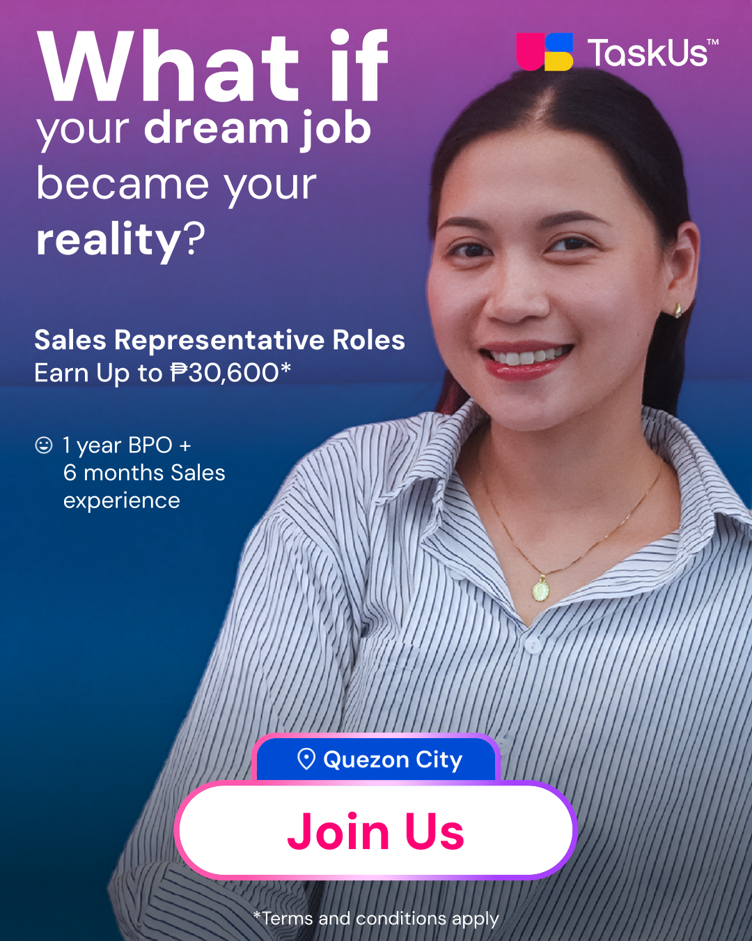 TaskUs Facebook ad