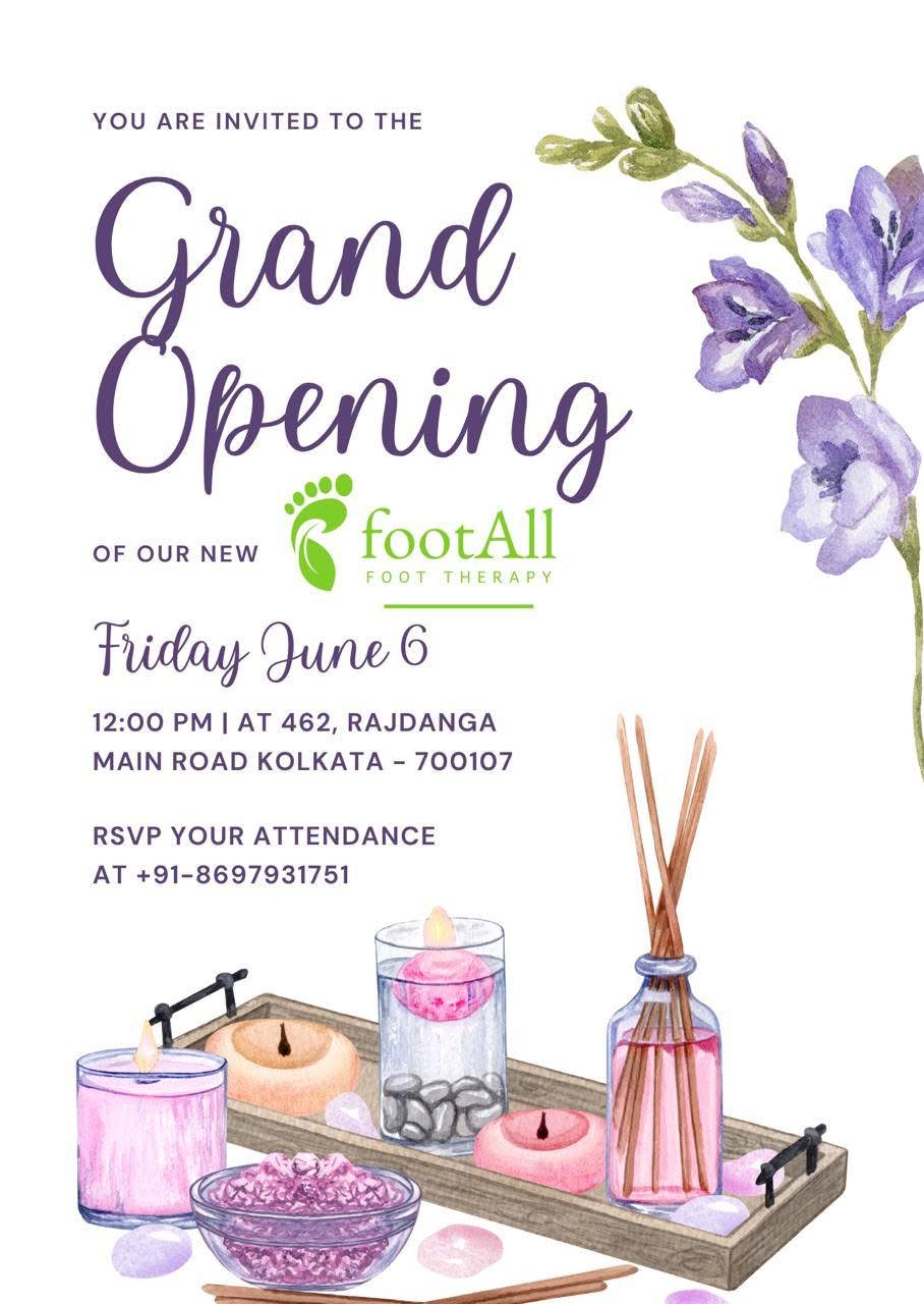 FootAll Facebook ad: We do foot therapy and facial so do…