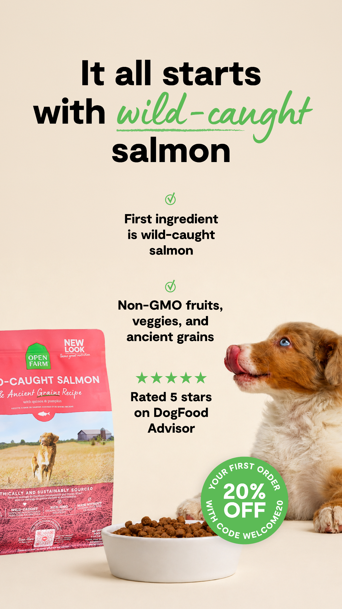 Open Farm Facebook ad