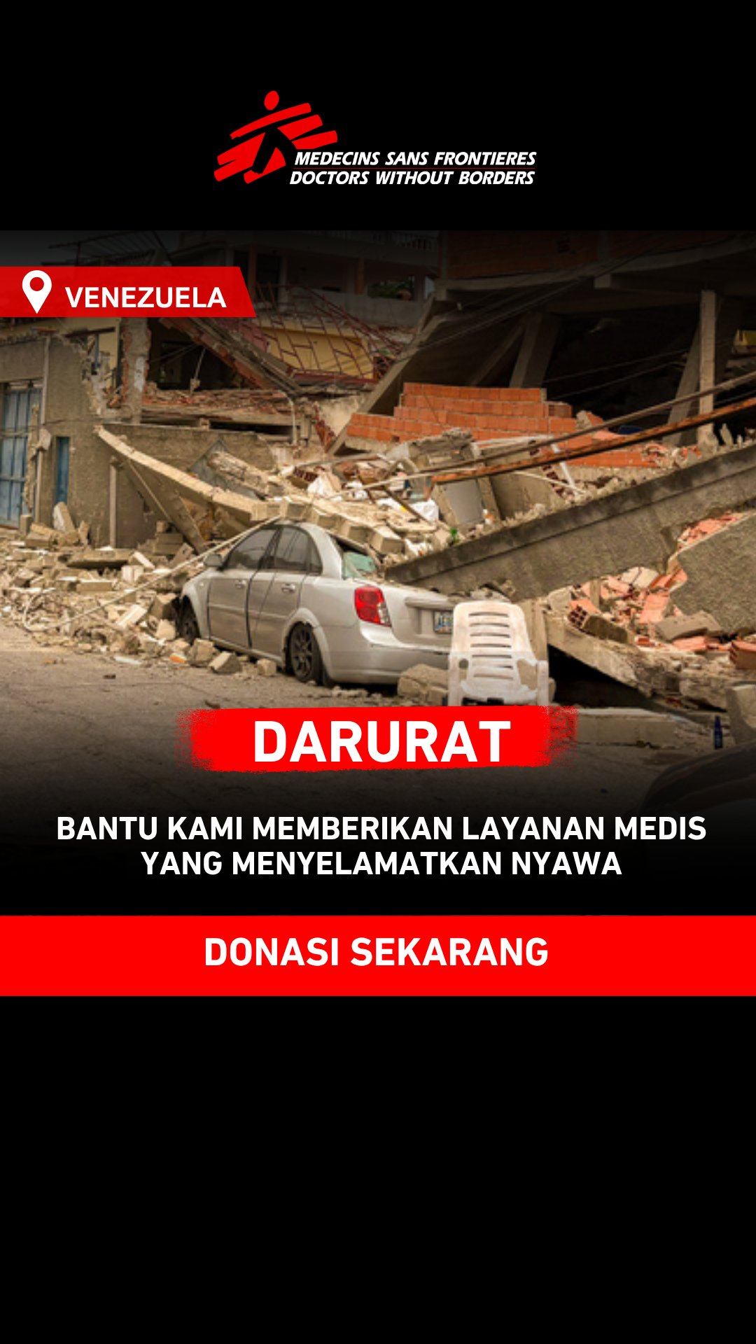 Doctors Without Borders / Médecins Sans Frontières (MSF) Facebook ad