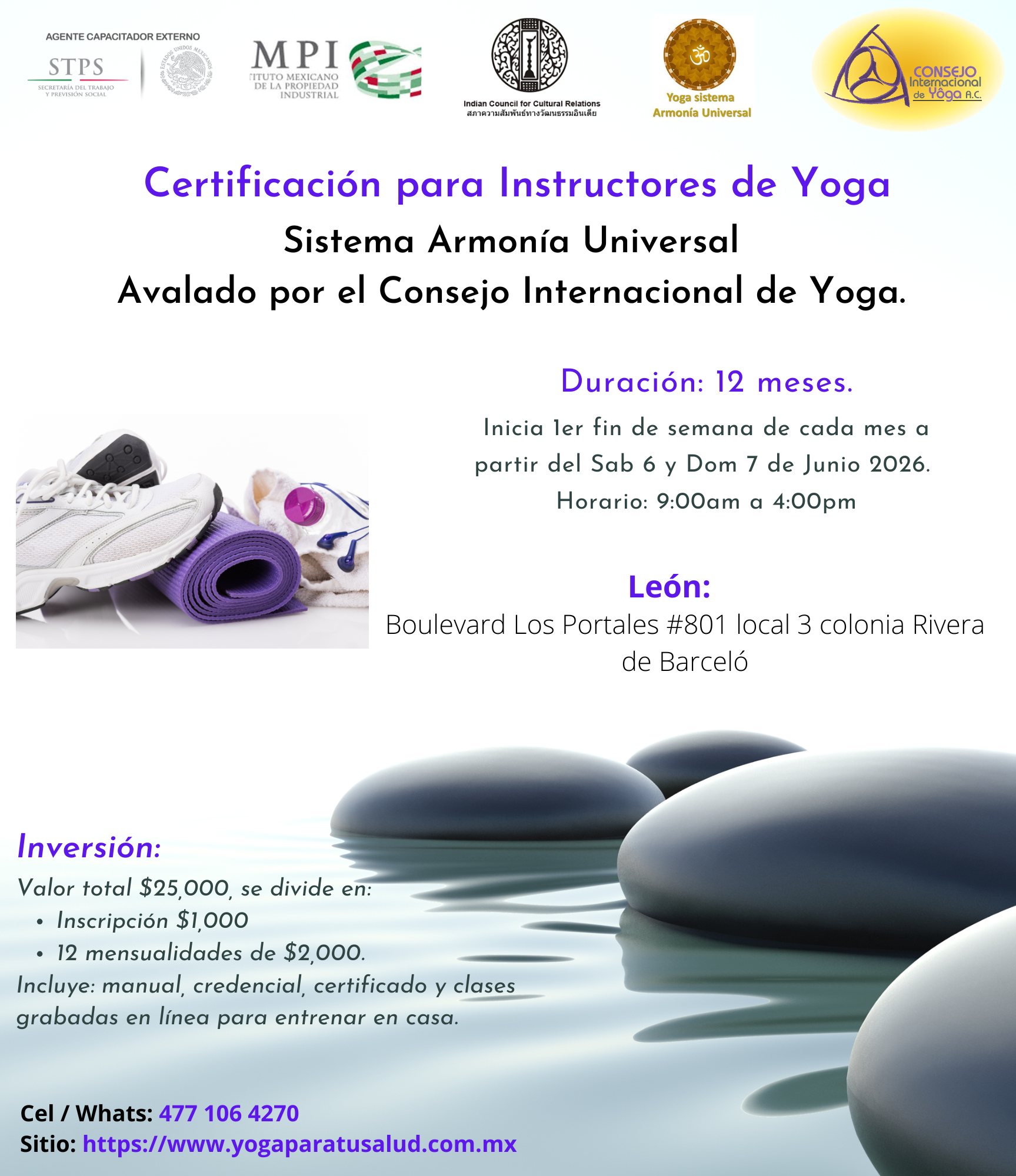 Consejo Internacional de Yoga en México Facebook ad