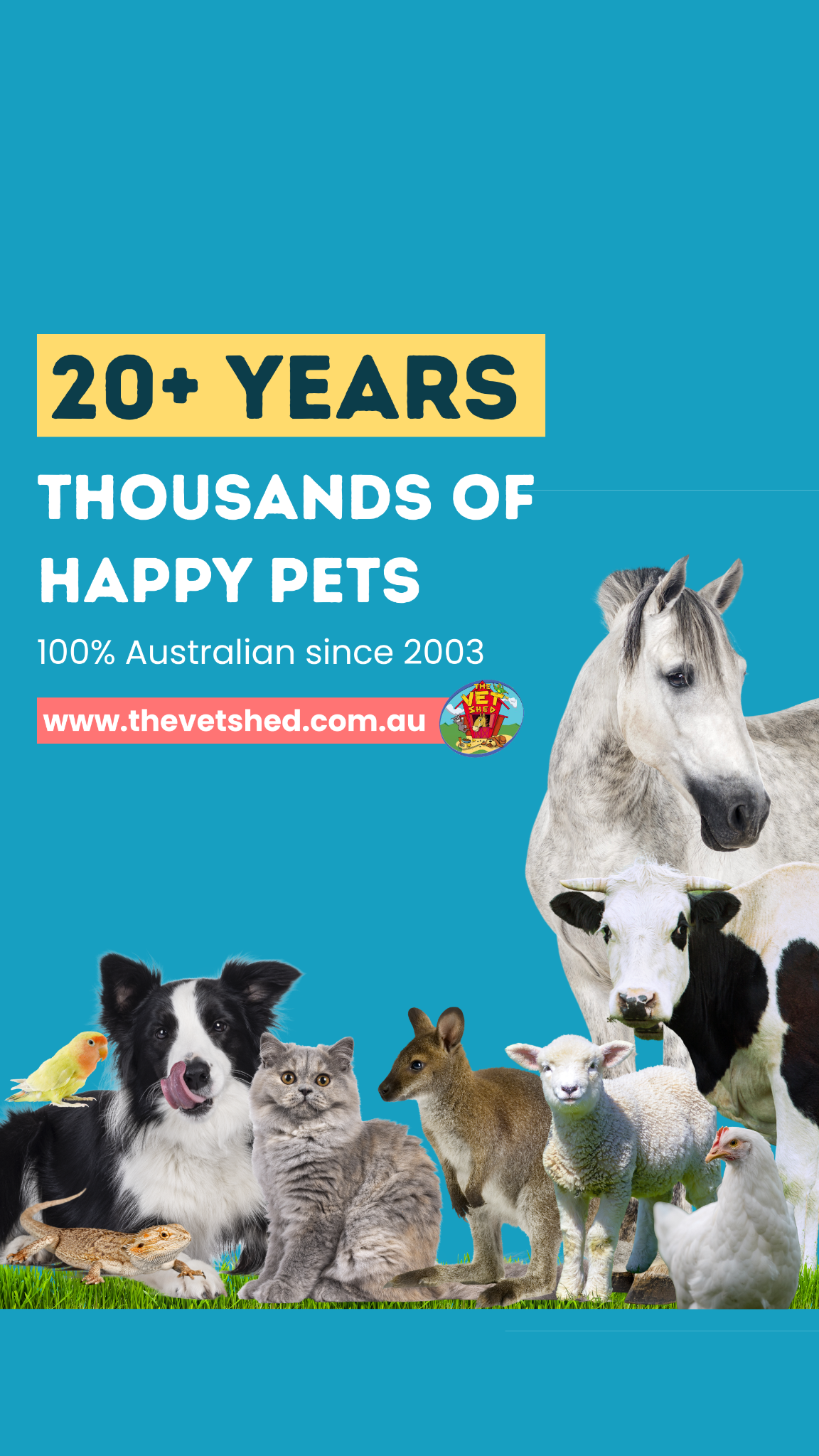 The Vet Shed - Online Pet Store Facebook ad