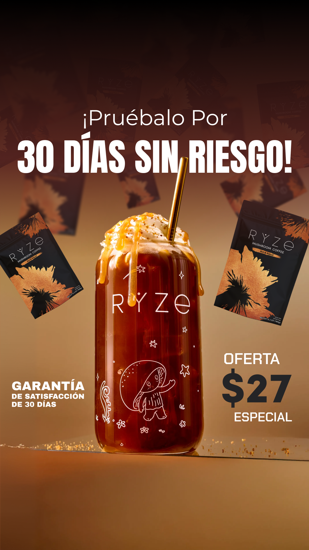 RYZE Superfoods Facebook ad