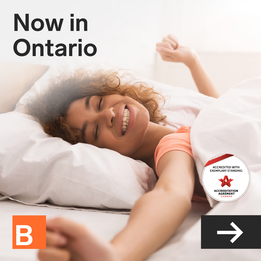Biron Groupe Santé Facebook ad: Get the support you need for your sleep…