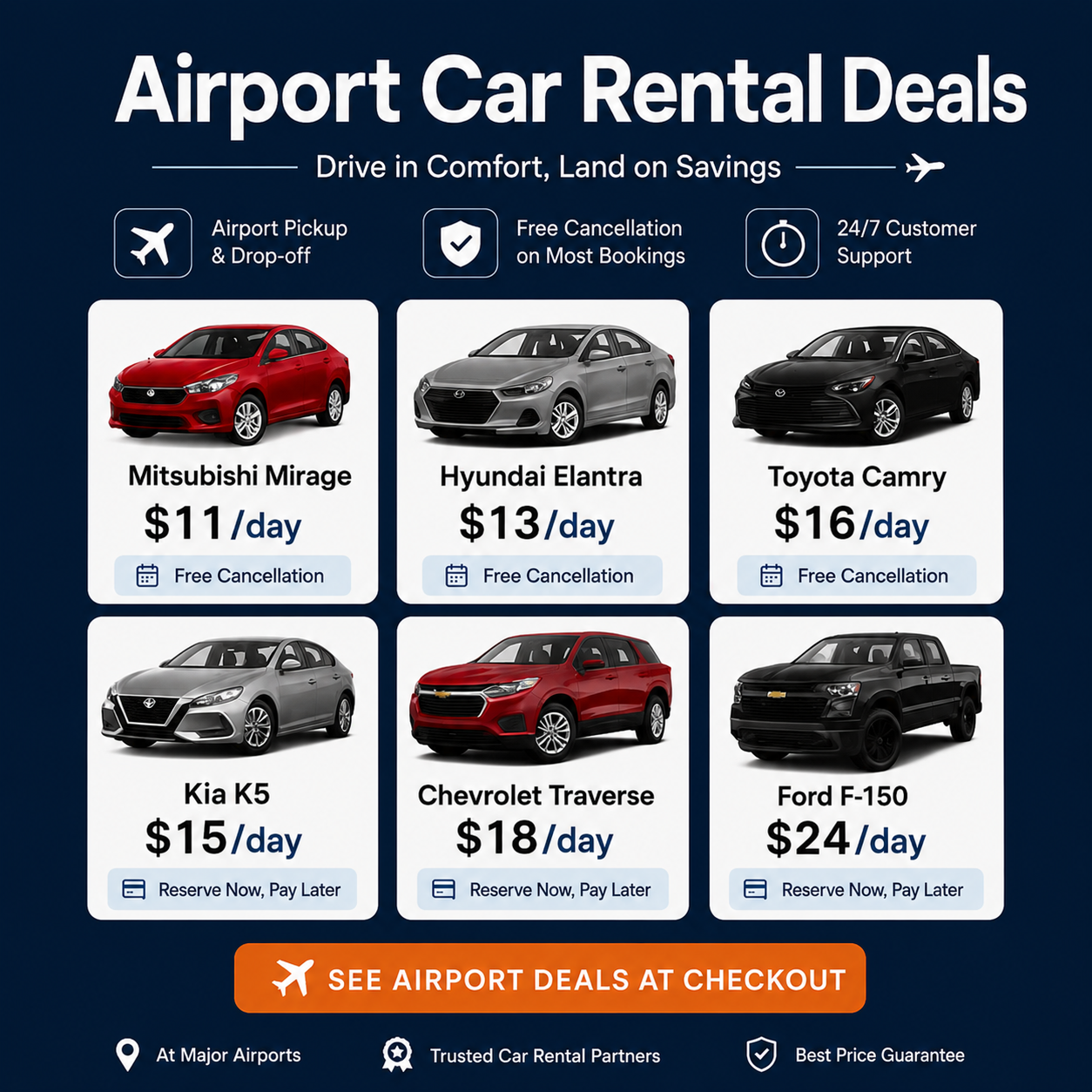 Smart Car Rentals Facebook ad