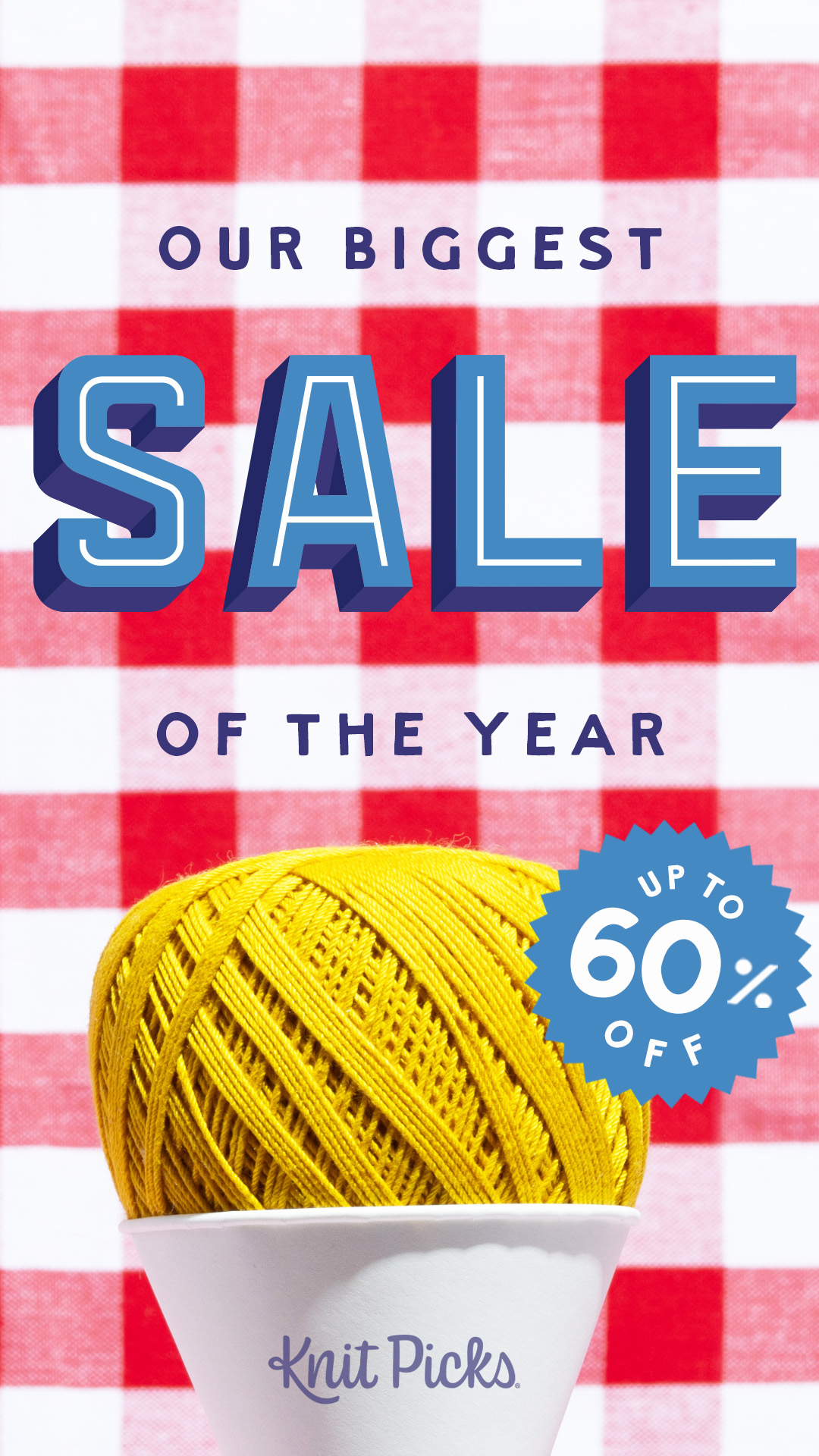 Knit Picks Facebook ad
