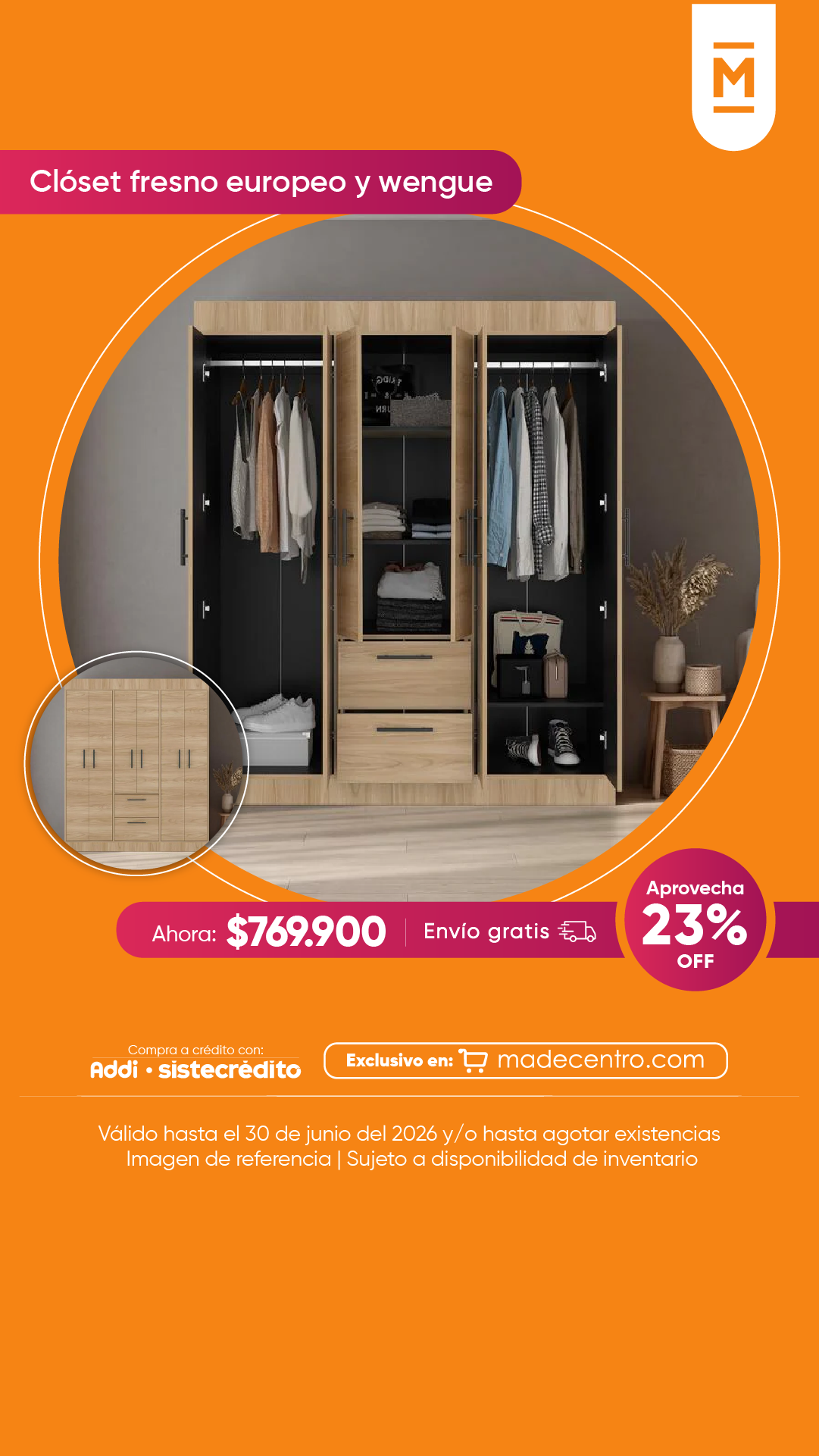 Madecentro Colombia SAS Facebook ad from Jun 1, 2026