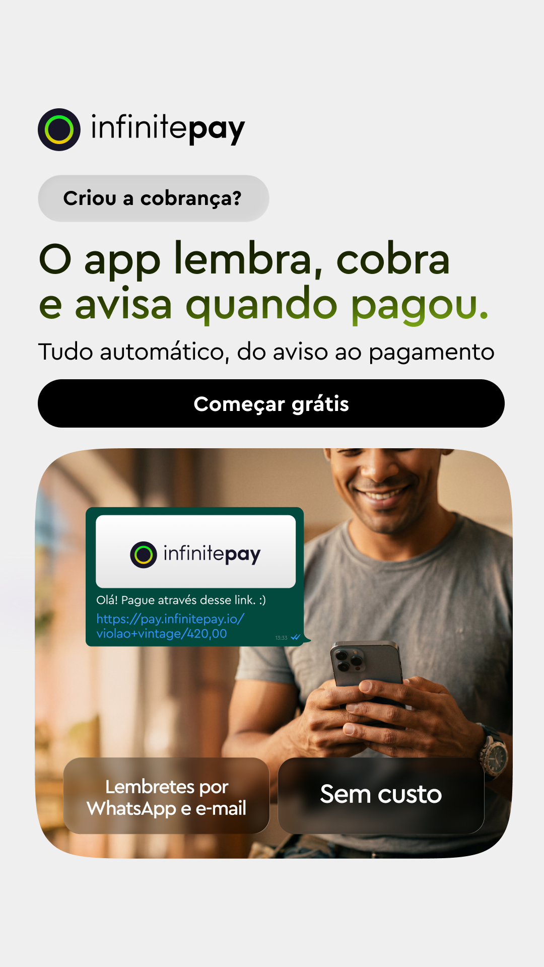 InfinitePay Facebook ad