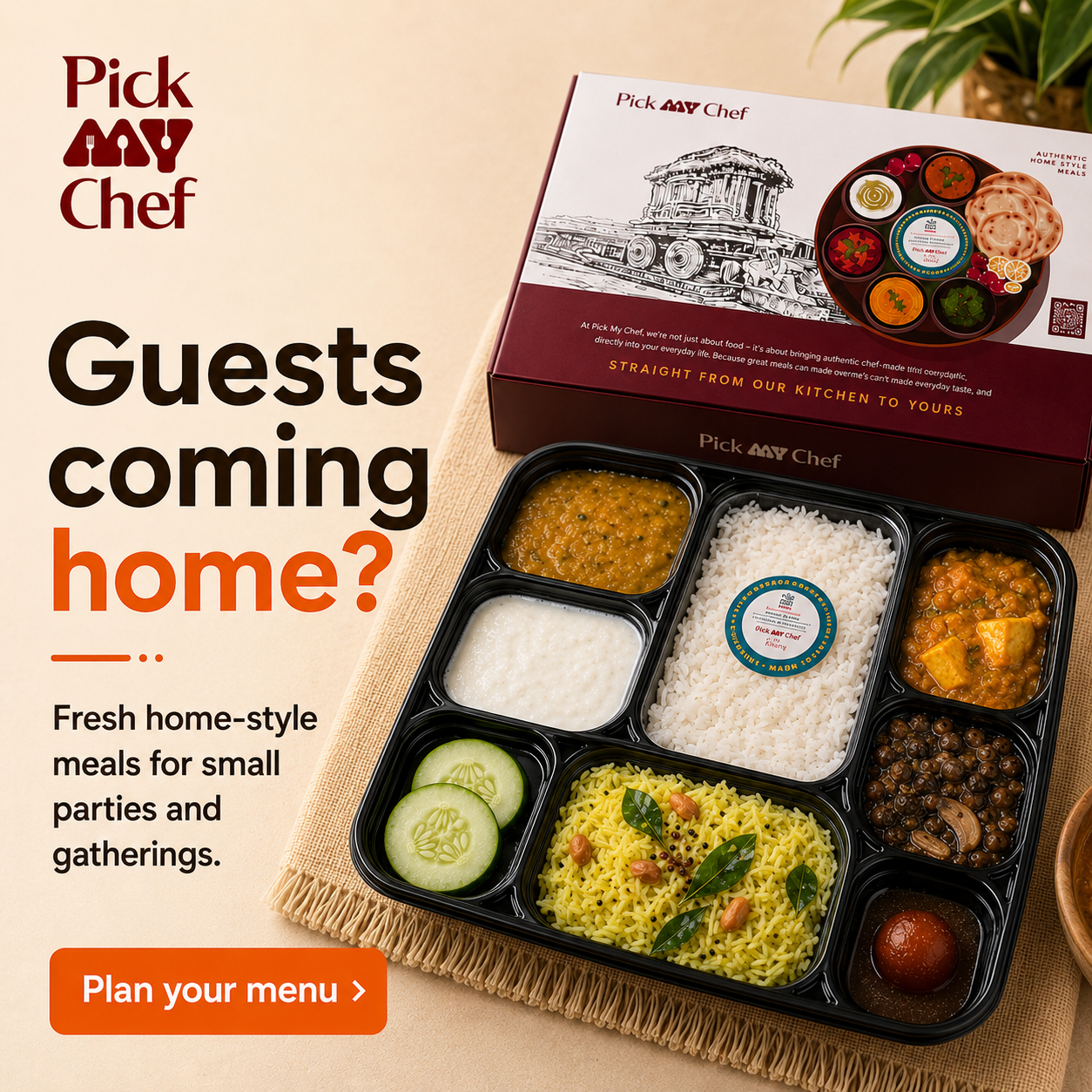 Pick My Chef Facebook ad