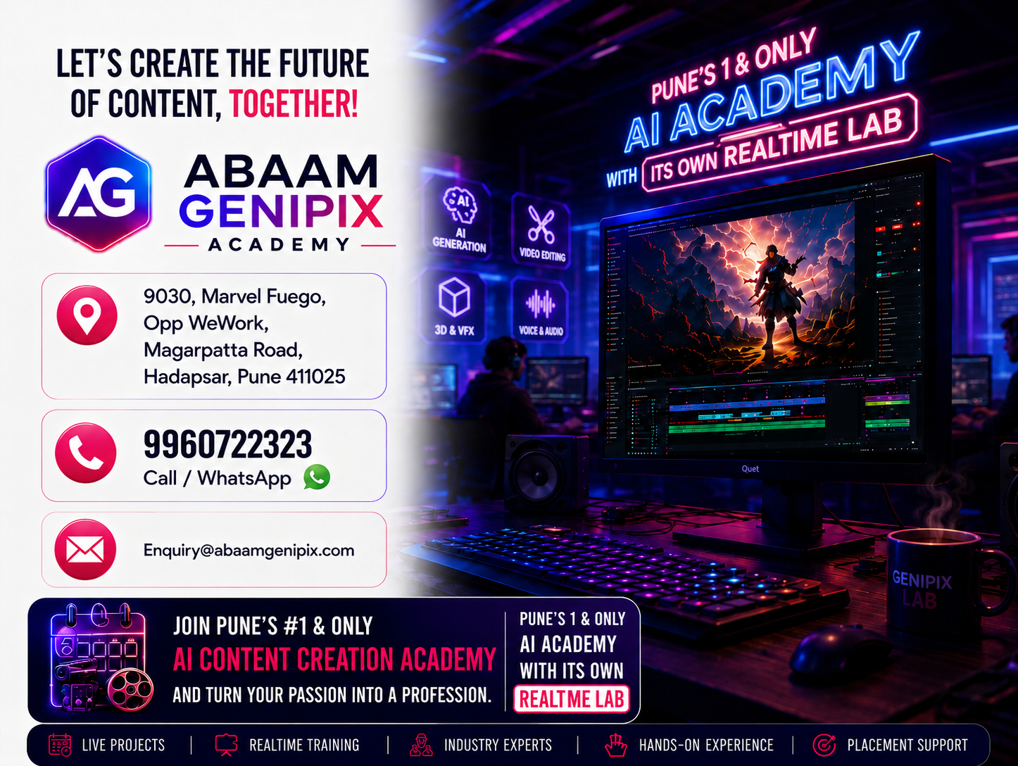 Abaam Genipix Academy Facebook ad