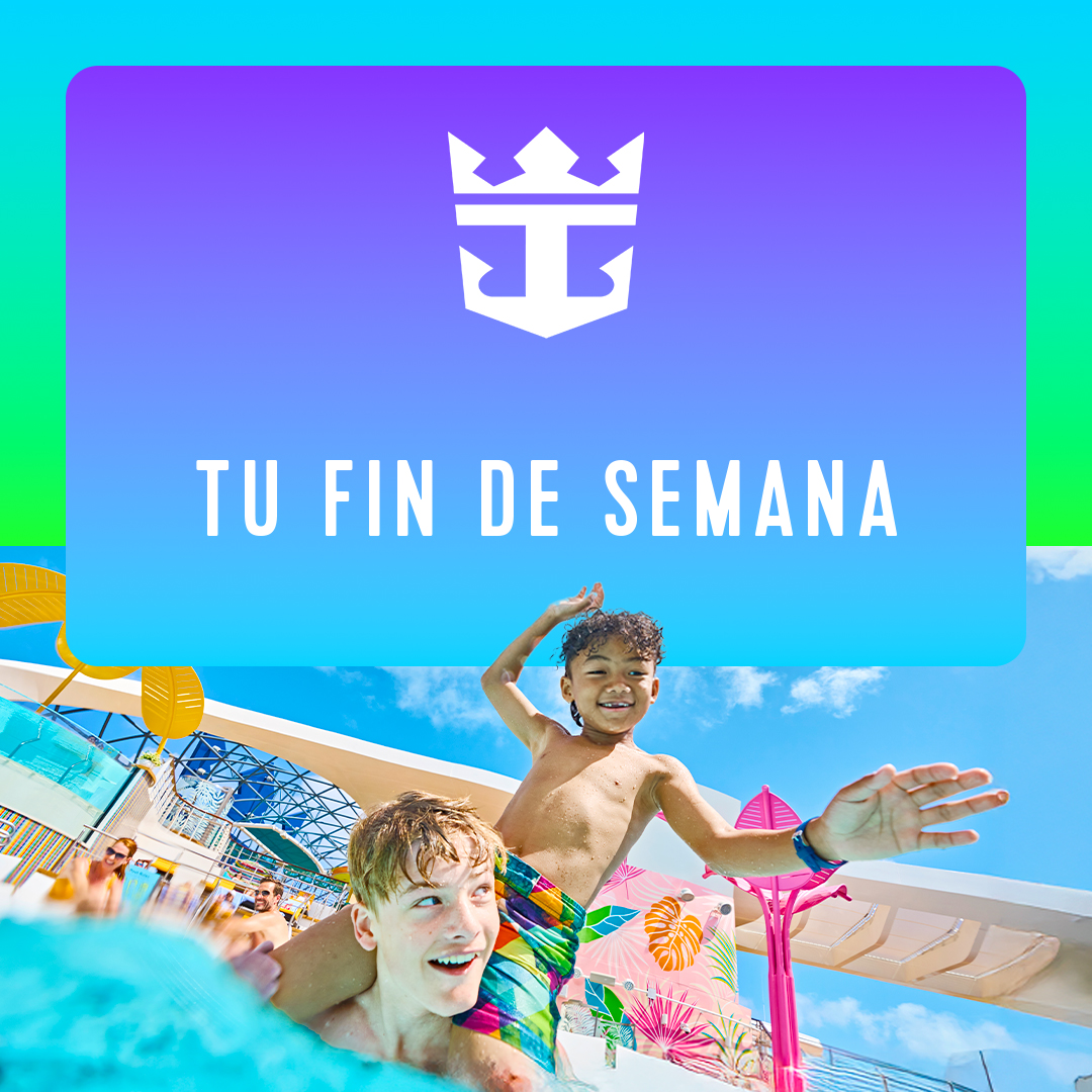 Royal Caribbean Facebook ad: Deja que tu fin de semana comience a…
