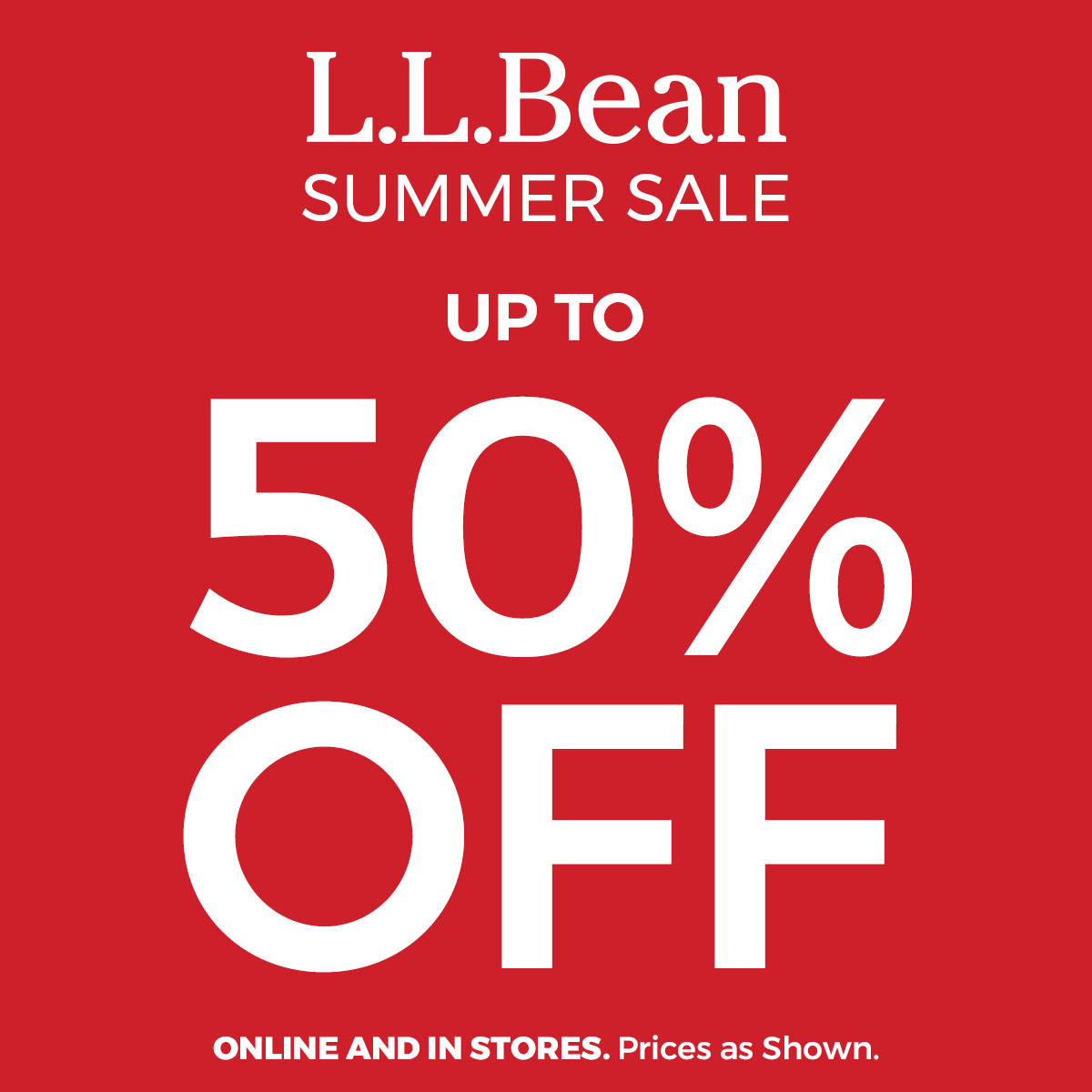 L.L.Bean Facebook ad