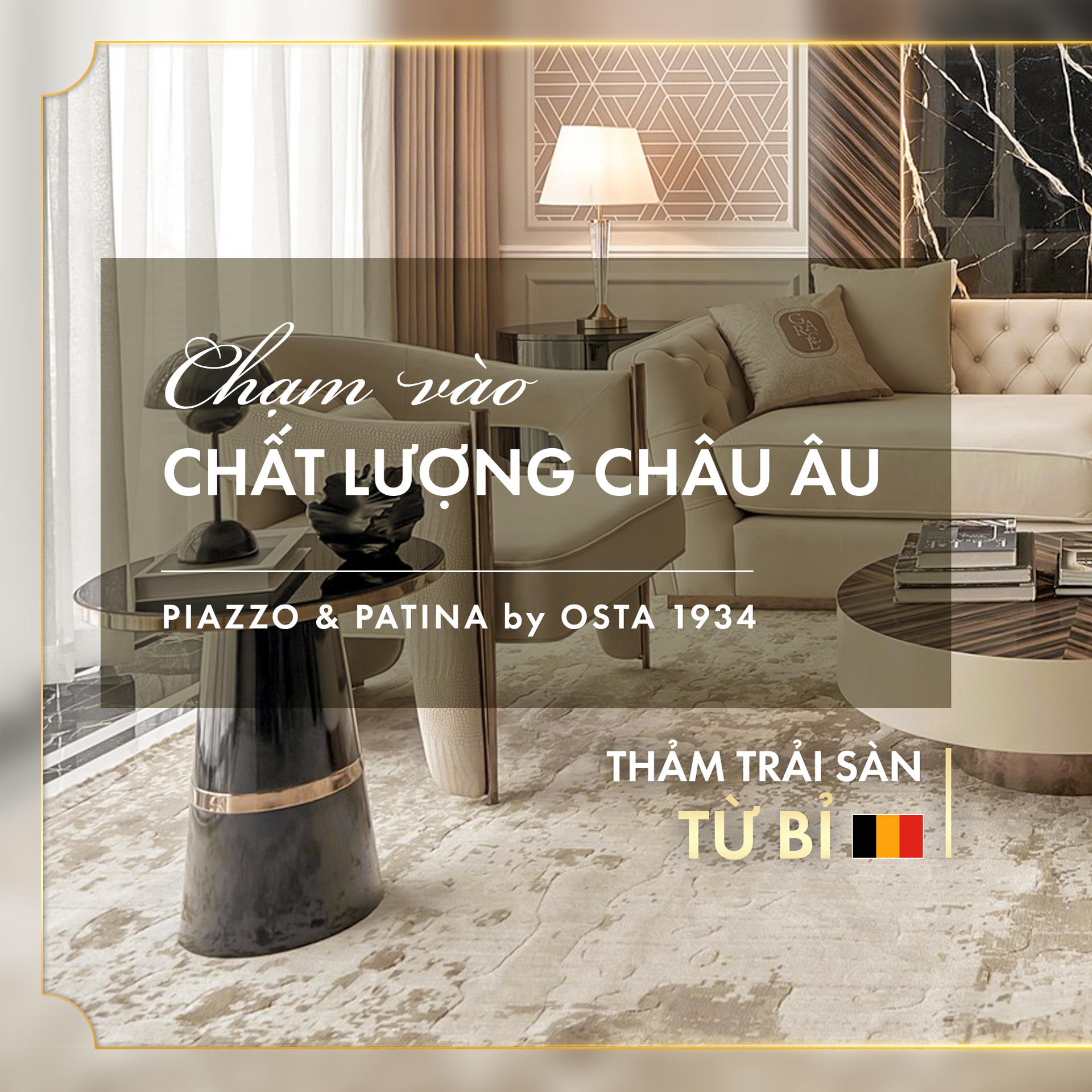 Thảm Trang trí - Quốc Minh Group Facebook ad: OSTA SINCE 1934 THƯƠNG HIỆU THẢM TRẢI SÀN…