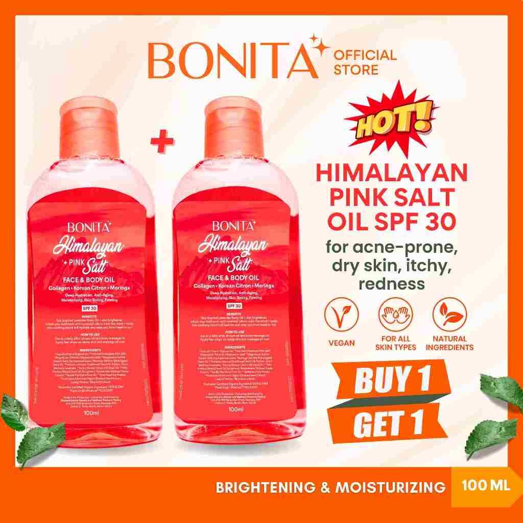 Bonita Himalayan Pink Salt Face Body Oil Facebook ad