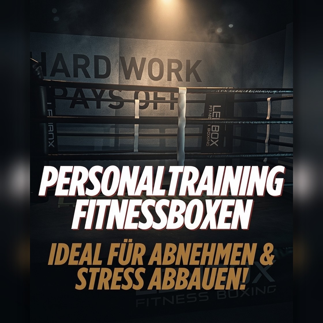 Lenbox Fitness Boxing Facebook ad: Werde fitter, stärker und selbstbewusster