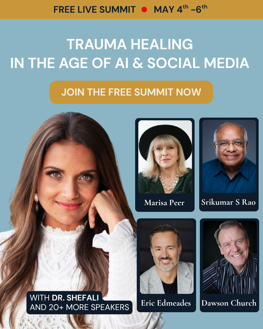 I Challenge You Facebook ad: Trauma Healing in the Age of AI & Social Media Summit