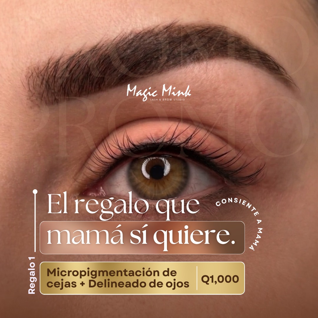 Magic Mink Lash & Brow Studio Facebook ad: Celebra a mamá con promociones de hasta 50%…
