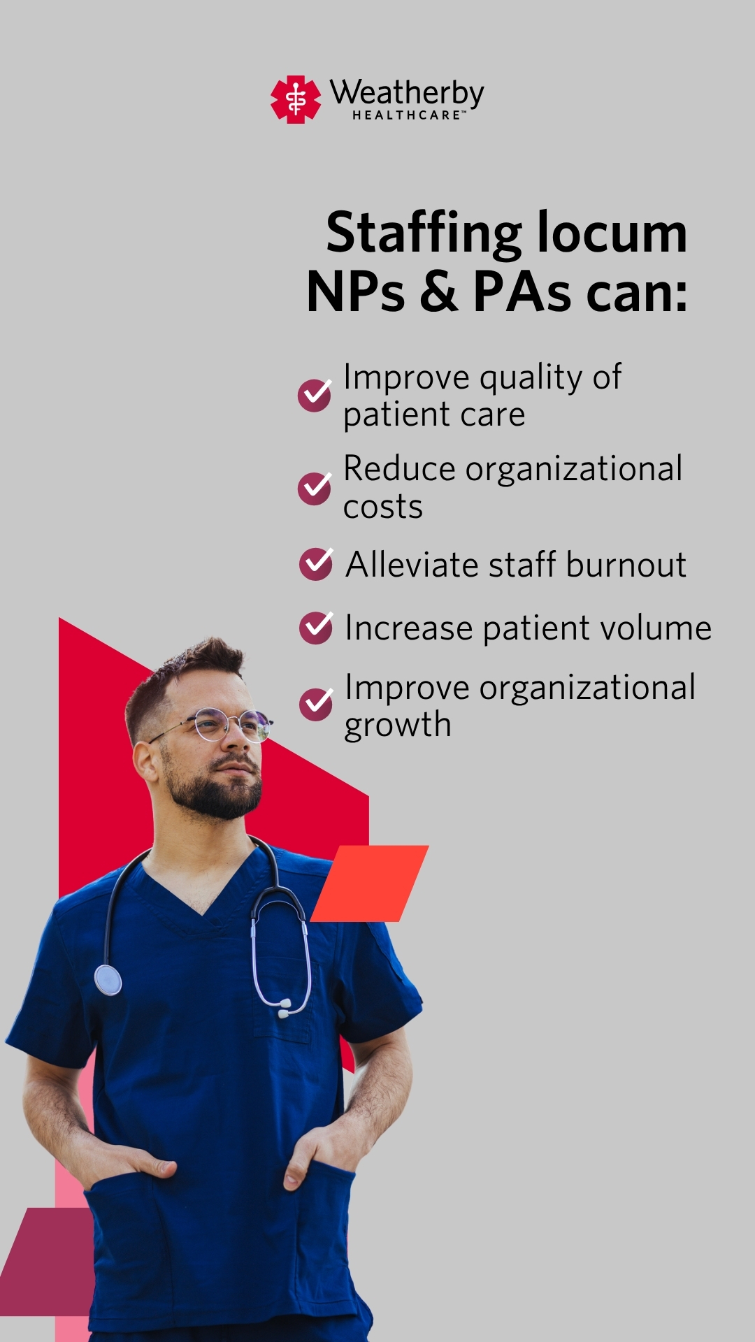 Weatherby Healthcare Facebook ad