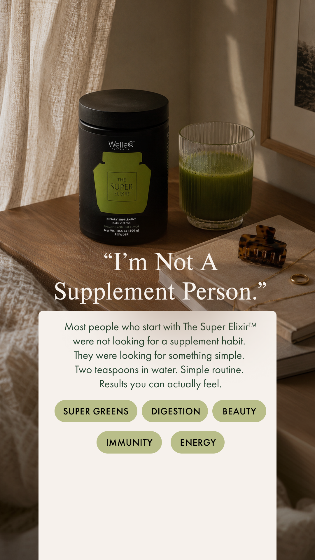 WelleCo Facebook ad