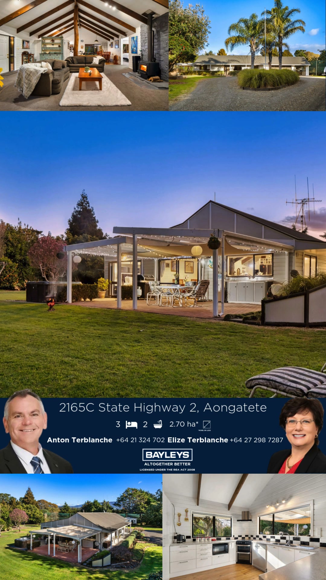 Anton & Elize Terblanche - Bayleys Real Estate Facebook ad: 2165C State Highway 2, Aongatete, 3181