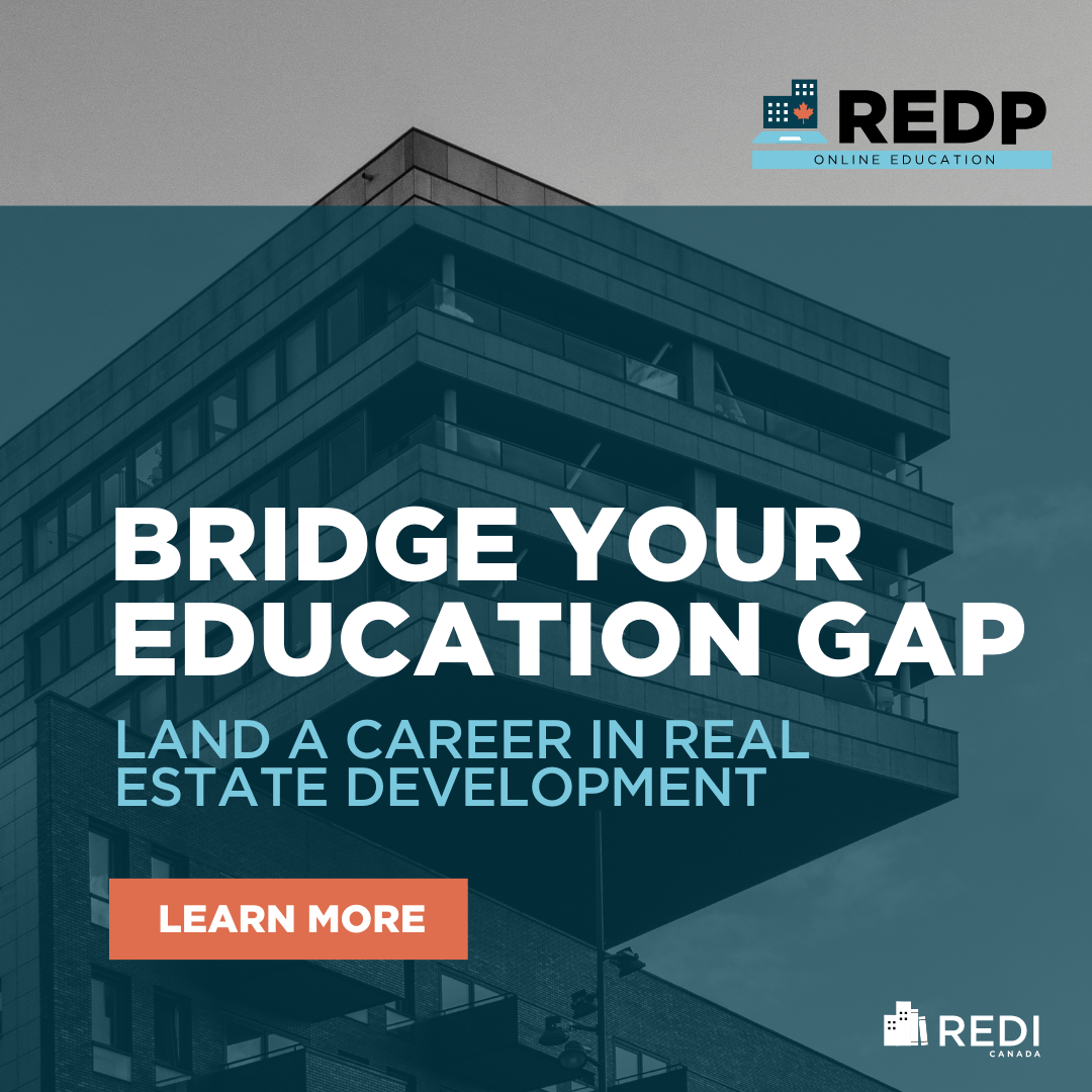 The Real Estate Development Institute Facebook ad: Take your career to the next level with…