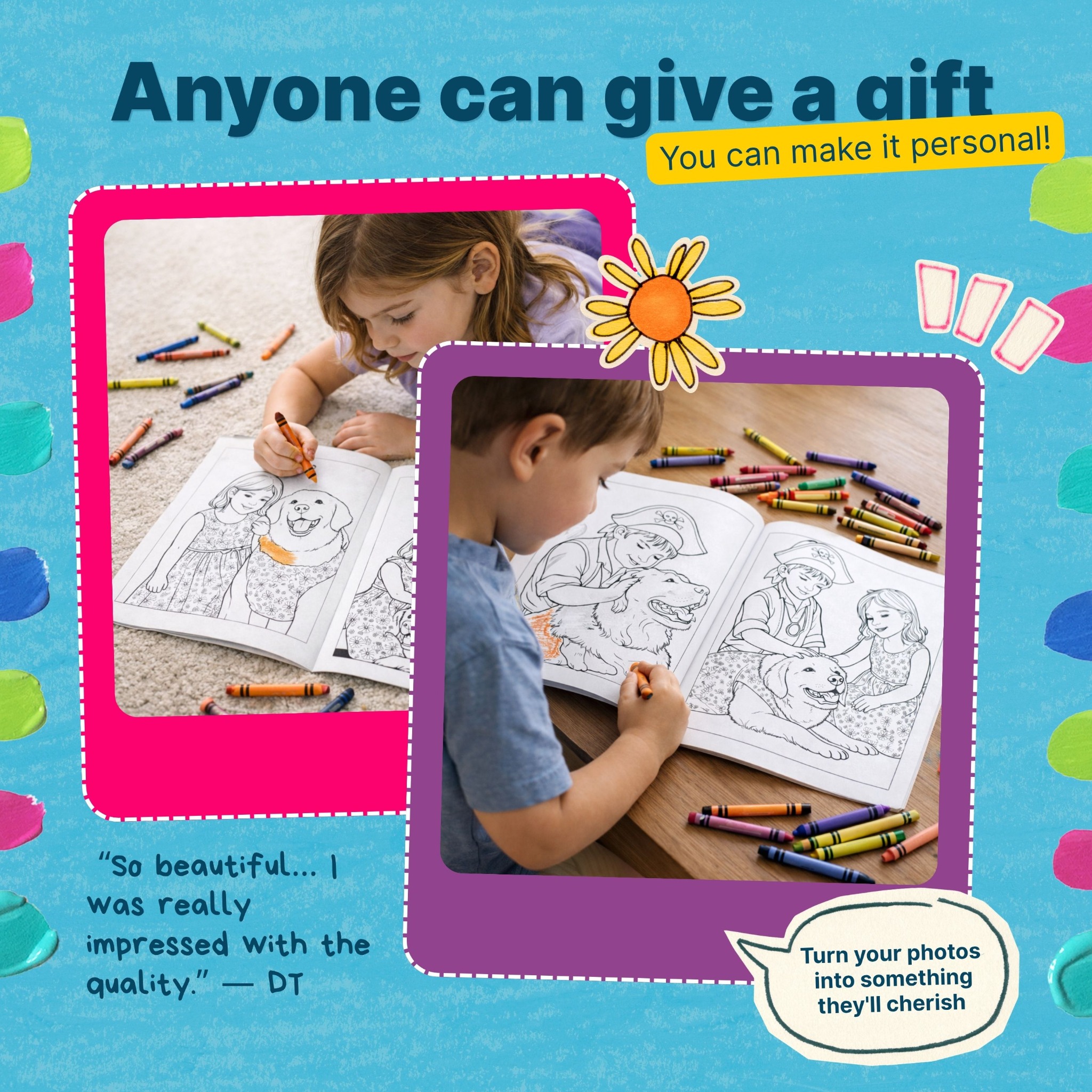My Colorful World - Customized Coloring Books From Photos Facebook ad