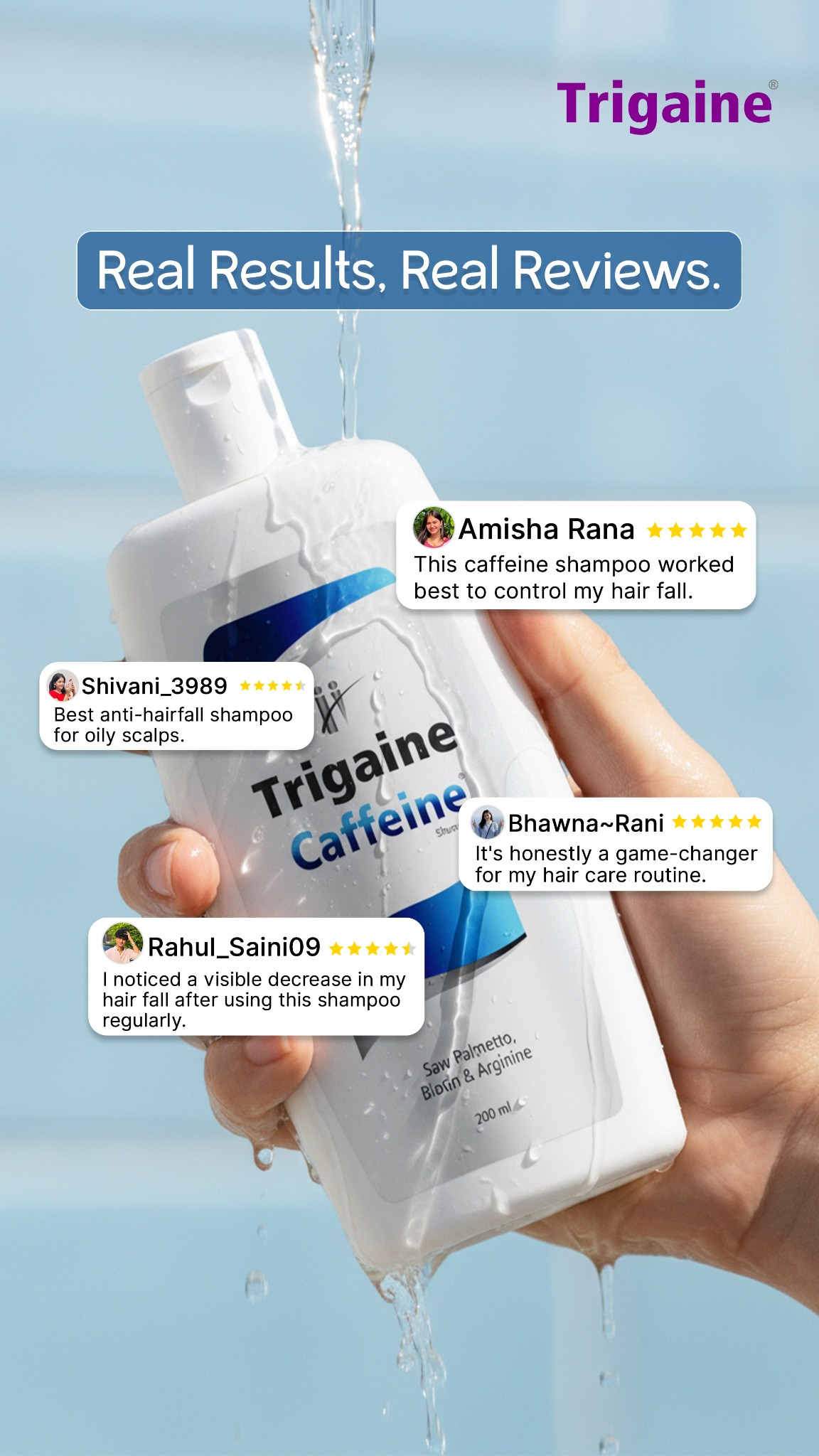 Trigaine By Apple Therapeutics Facebook ad: The Shampoo Your Hair Needs