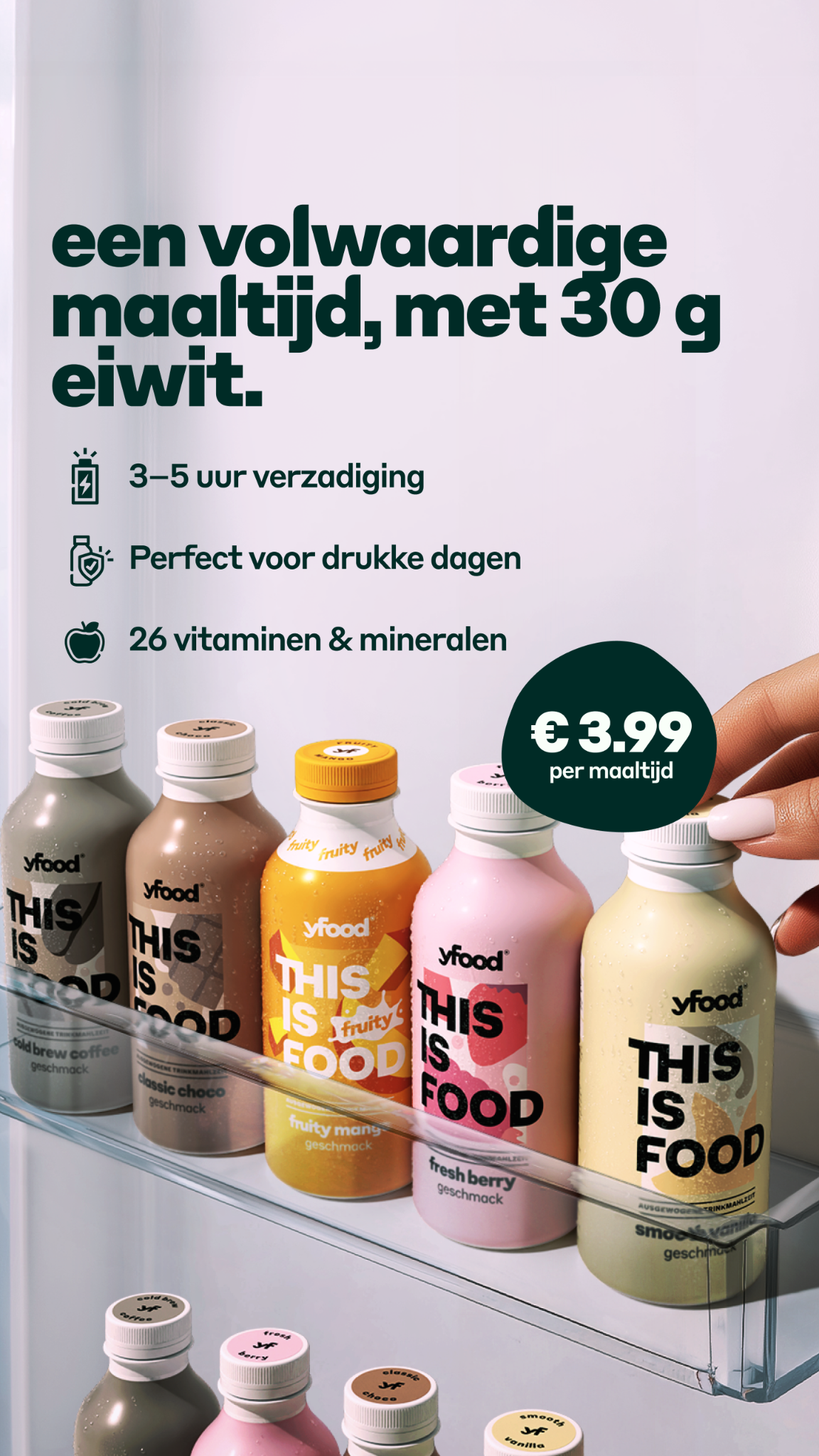 yfood Facebook ad: Bestel nu!