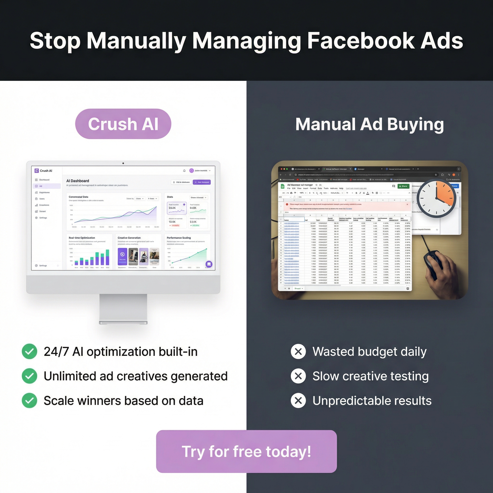trycrush.ai Facebook ad