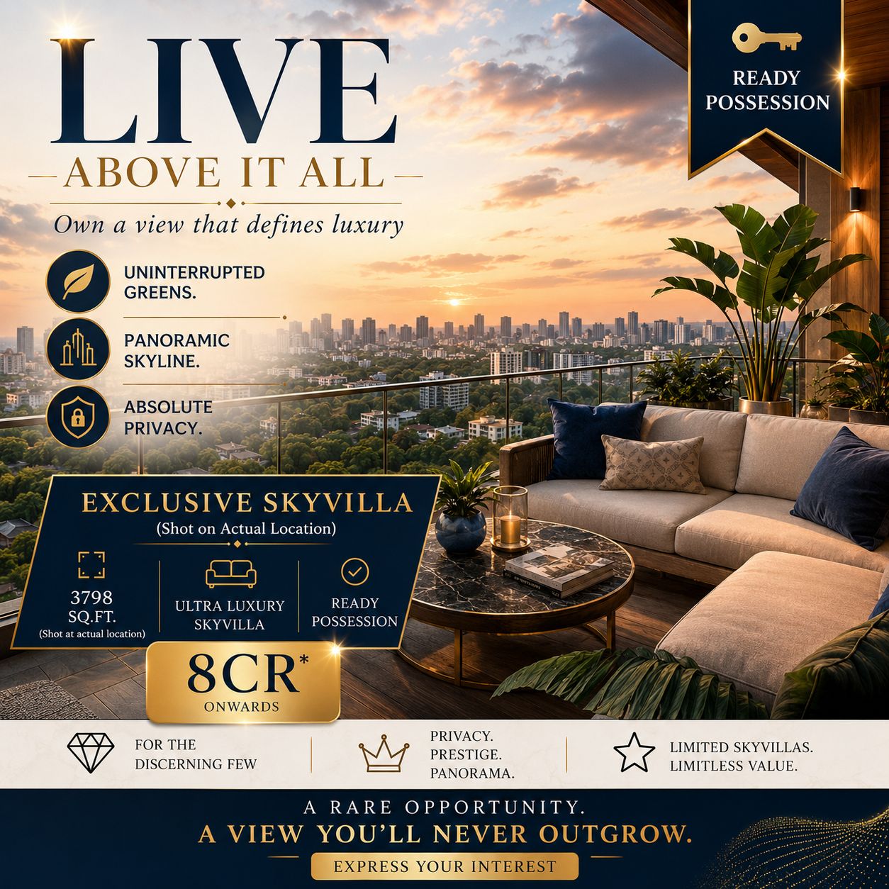 Kaashni Proptech Pvt. Ltd- Sqft2acres Facebook ad: Skyvillas in Baner | 8Cr Onwards*