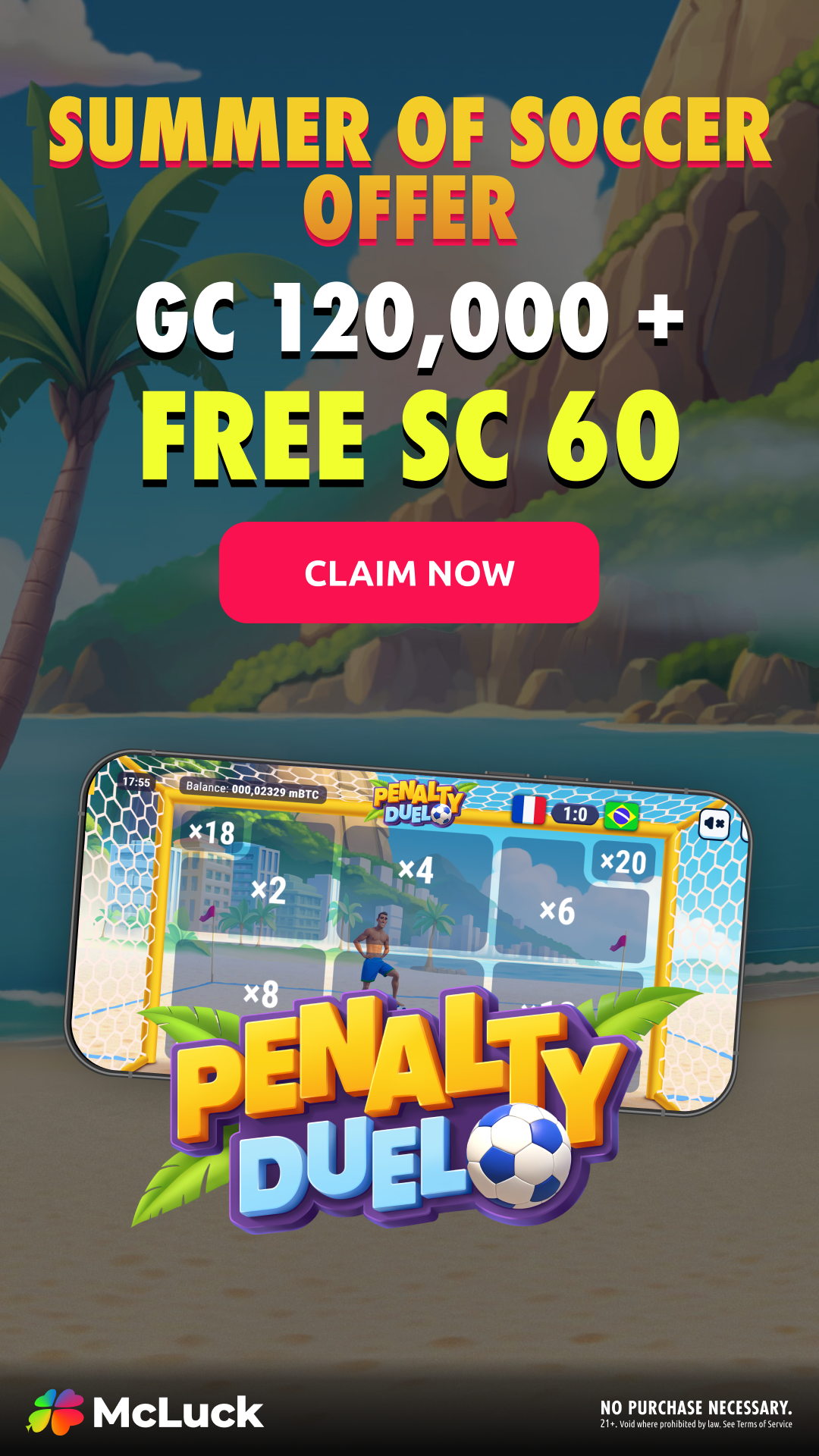 McLuck.com Facebook ad