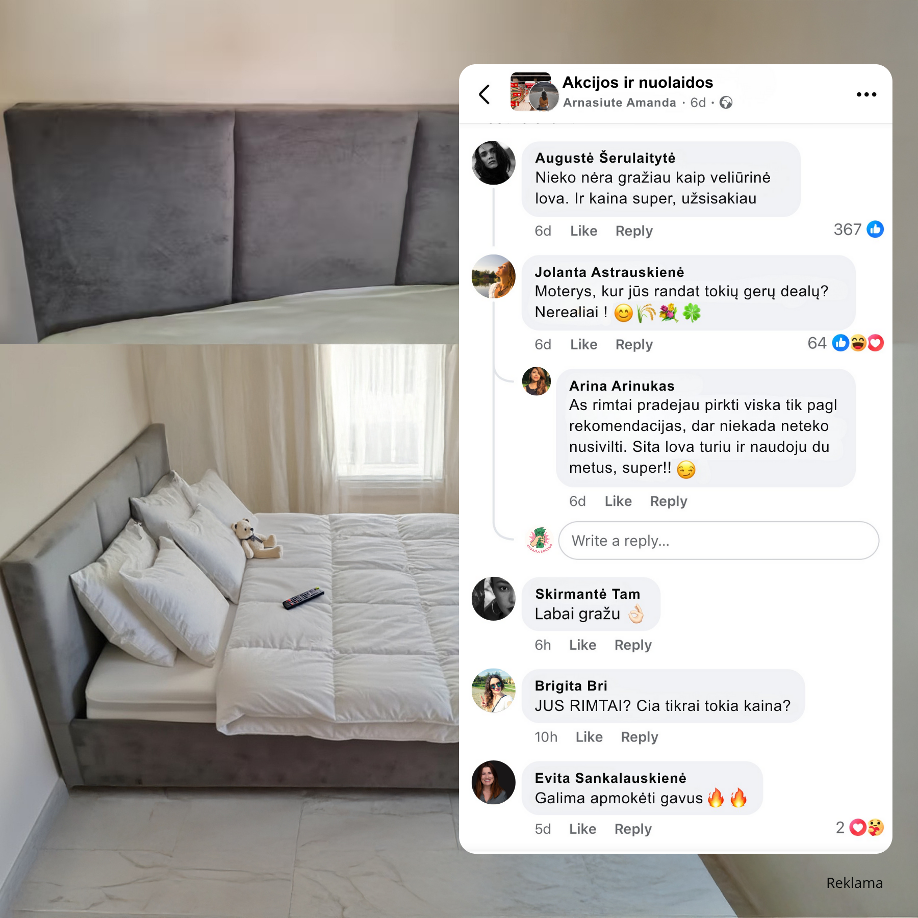 Akcijos.atrakcijos Facebook ad