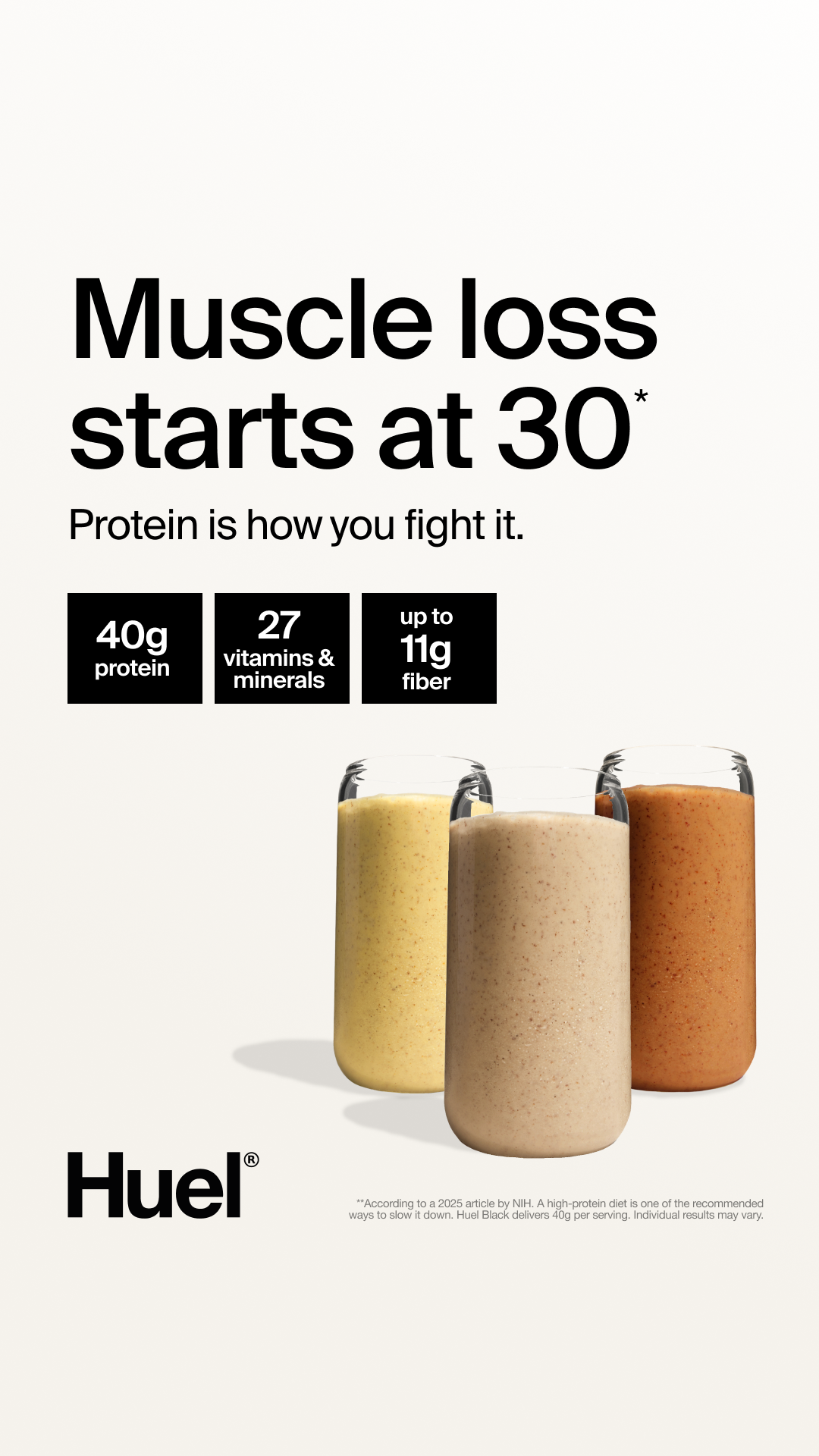Huel Facebook ad