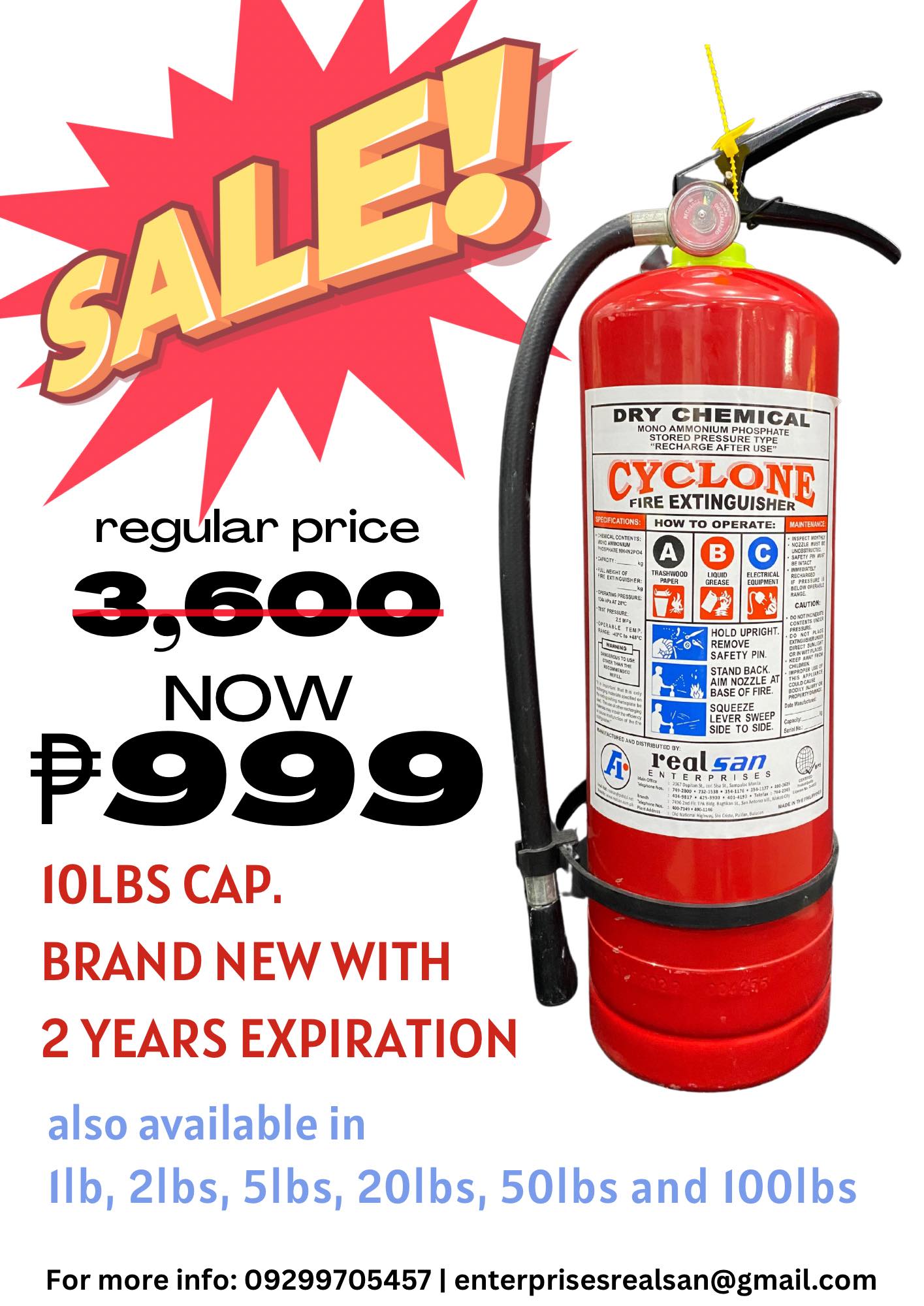 Realsan Industrial Supply Facebook ad: BIG SALE (only until supply lasts)