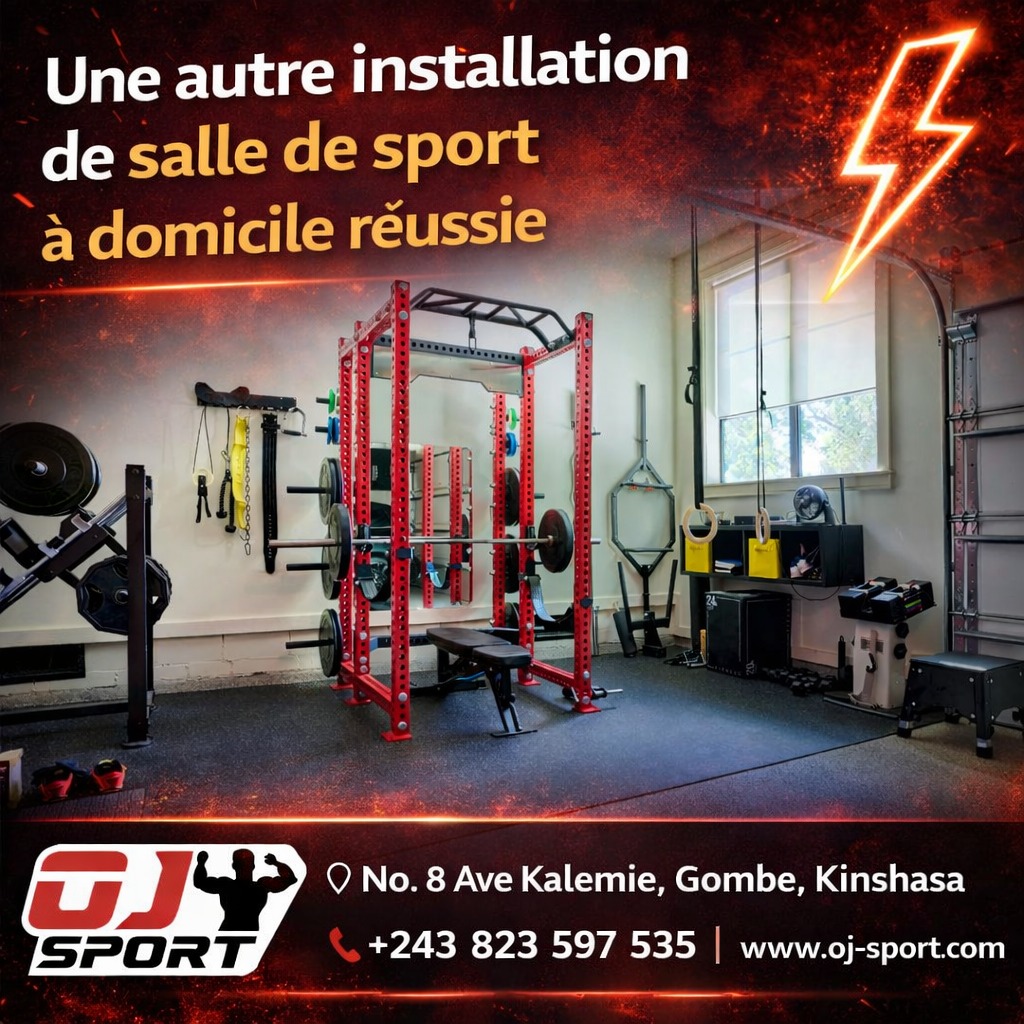 OJ Sport Facebook ad: Encore une salle de sport à domicile installée…