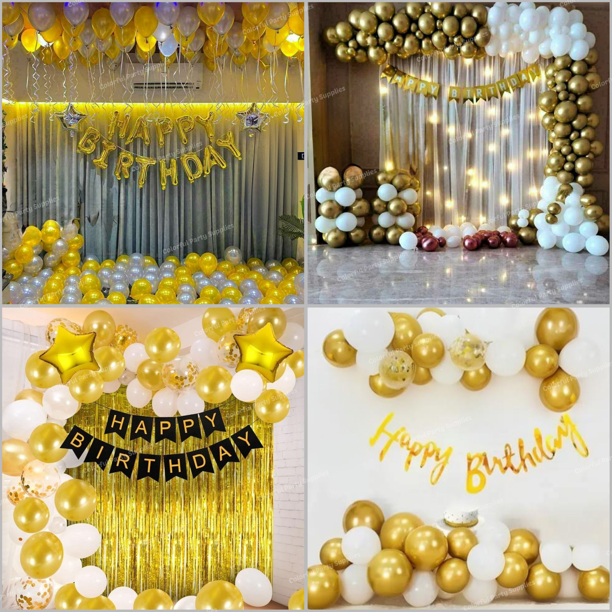 Colorful party Supplies Facebook ad: যেকোন অনুষ্ঠানের জন্য থিম প্যাকেজ অথবা সিঙ্গেল আইটেম…
