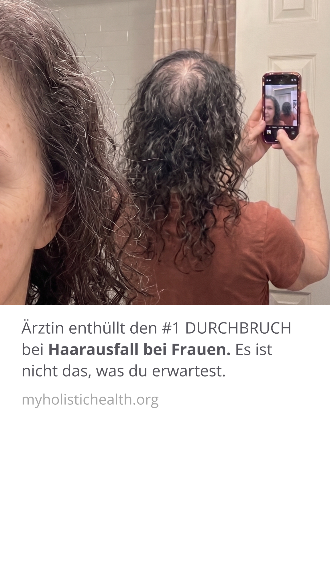 My Holistic Health Facebook ad: Wirklich wirksam gegen Haarausfall: Diese Methode hilft 85…