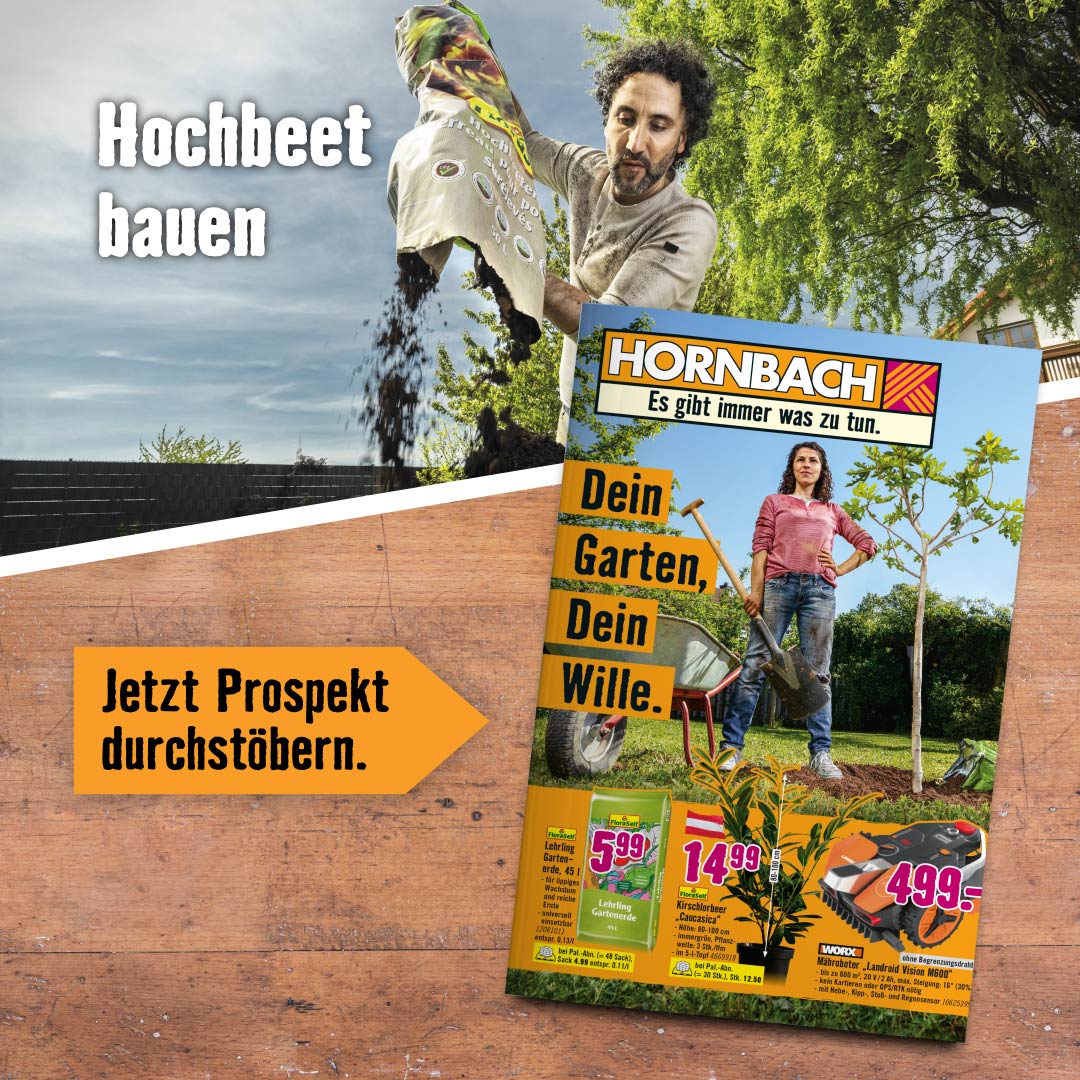 HORNBACH Facebook ad: Flugblatt ansehen.