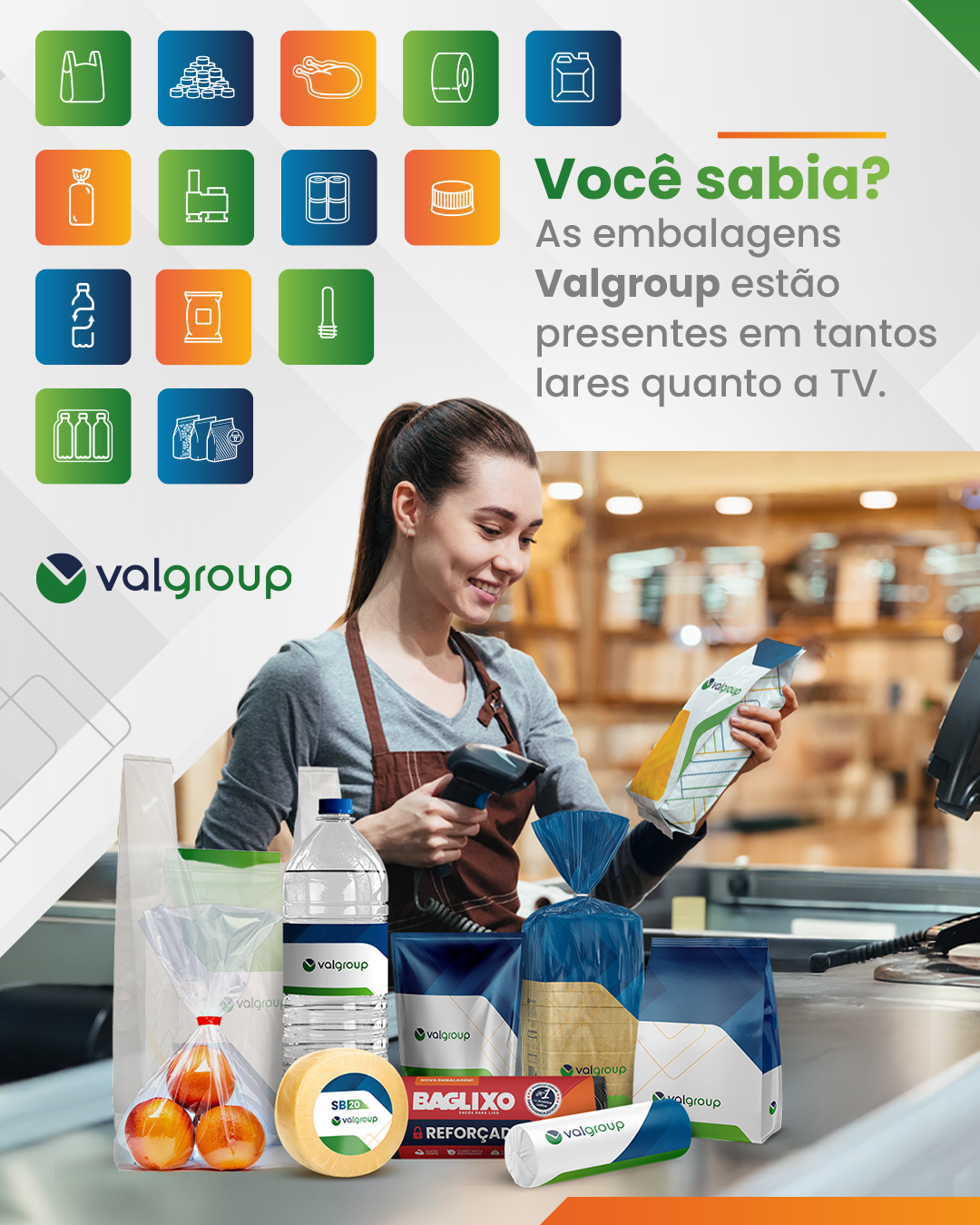 Valgroup Facebook ad: Você já conhece a Valgroup!