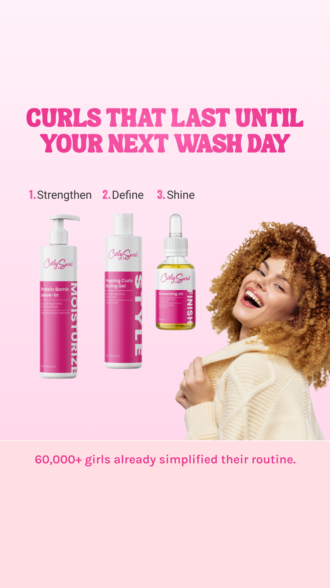 Curly Secret Facebook ad